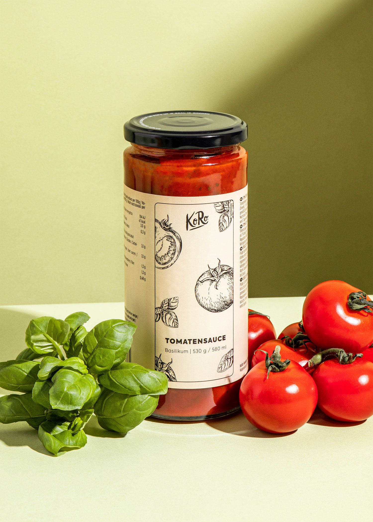 Buy our tomato sauce with basil KoRo United Kingdom