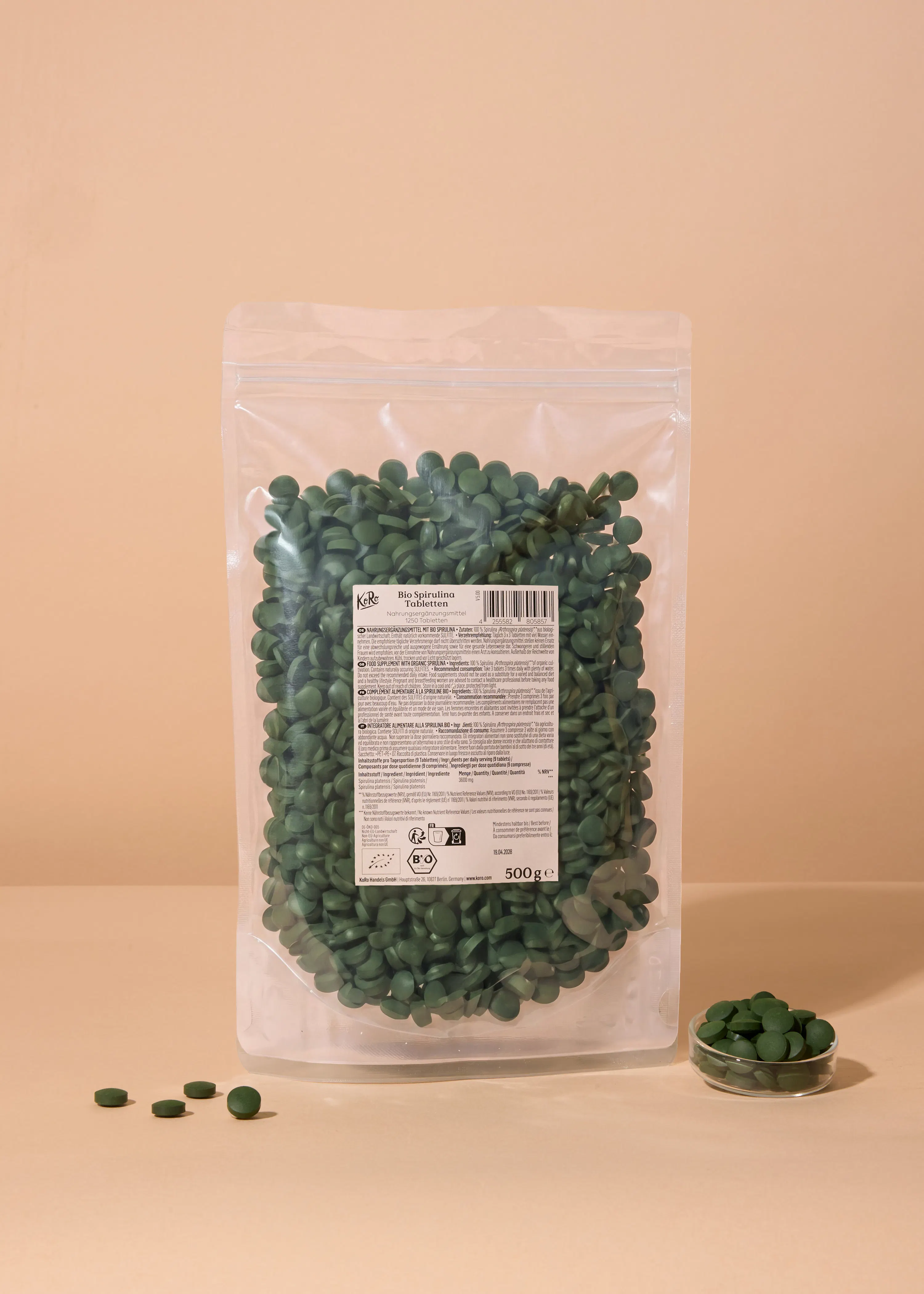 Bio Spirulina Tabletten 500 g