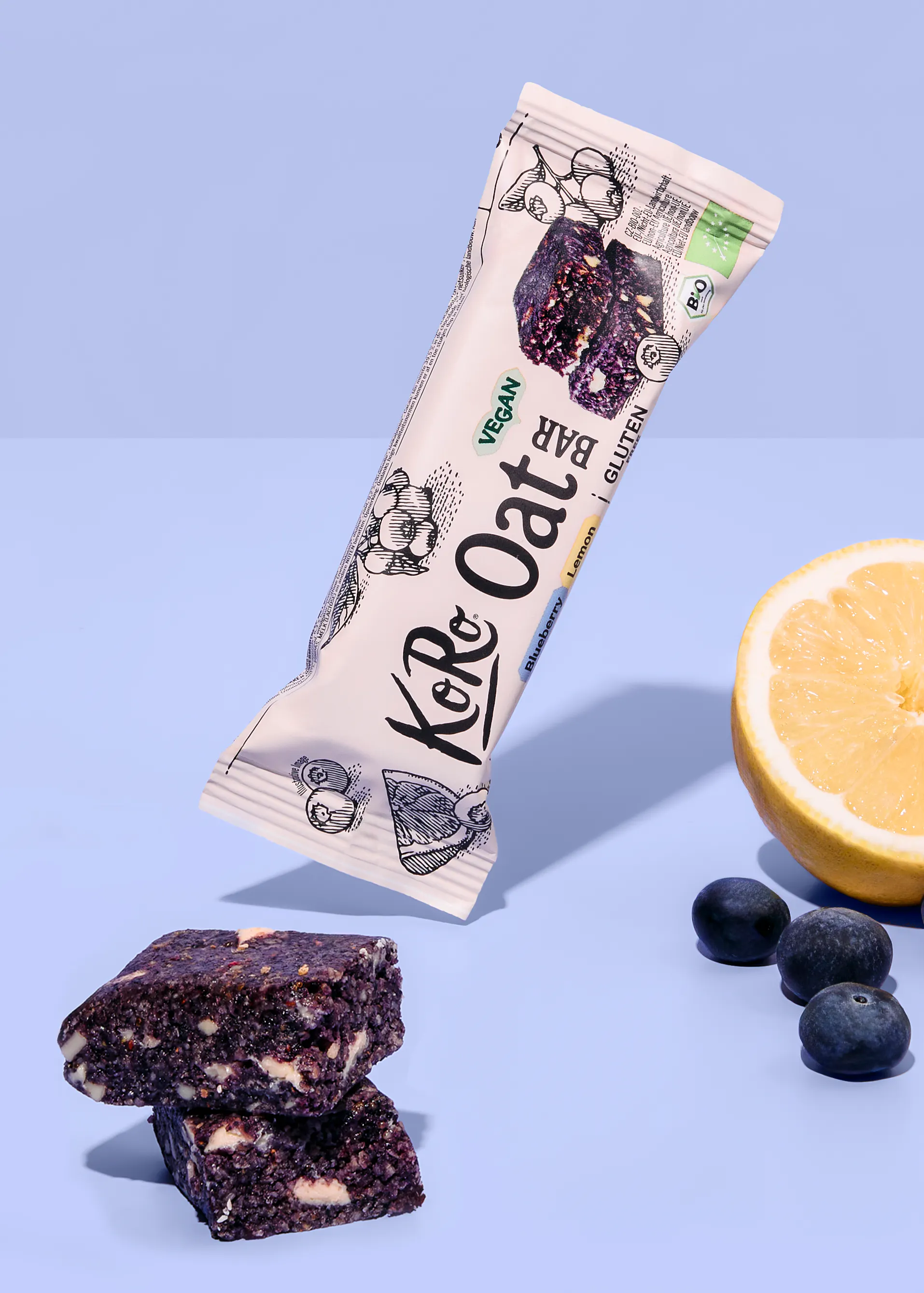 Organic blueberry & lemon oat bar 60g 