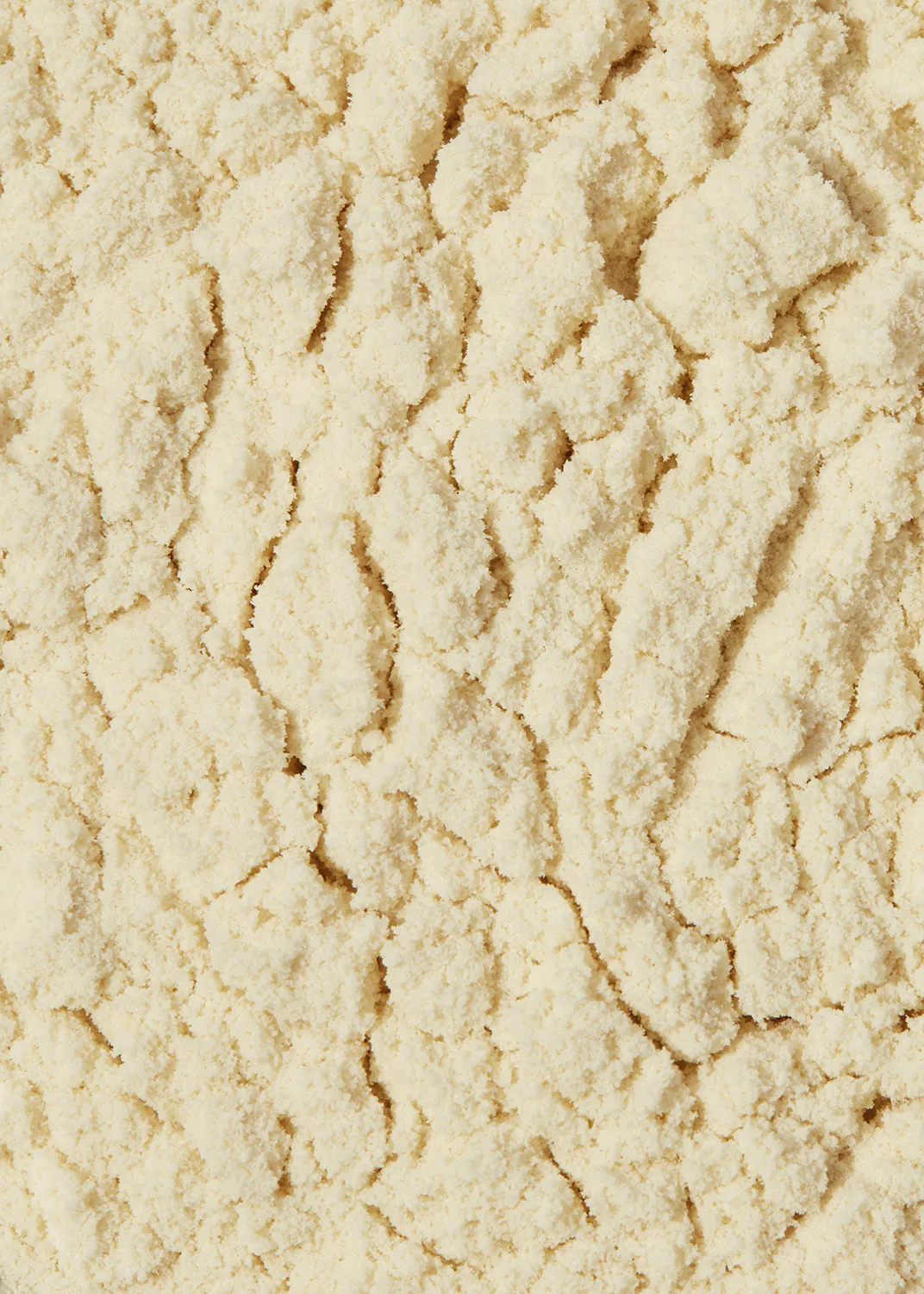 un gros plan d' un tas de farine blanche