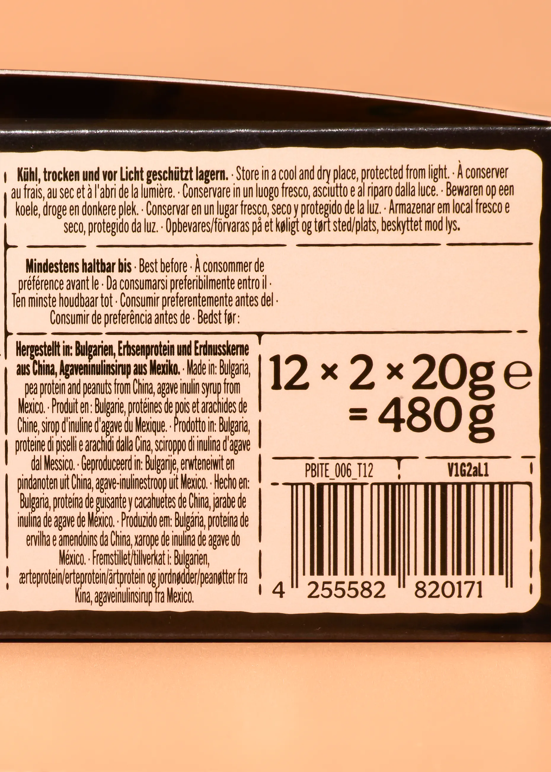 Bio Protein Duo Dark Choc Cashew Caramel Style | 12 x 2 x 20 g