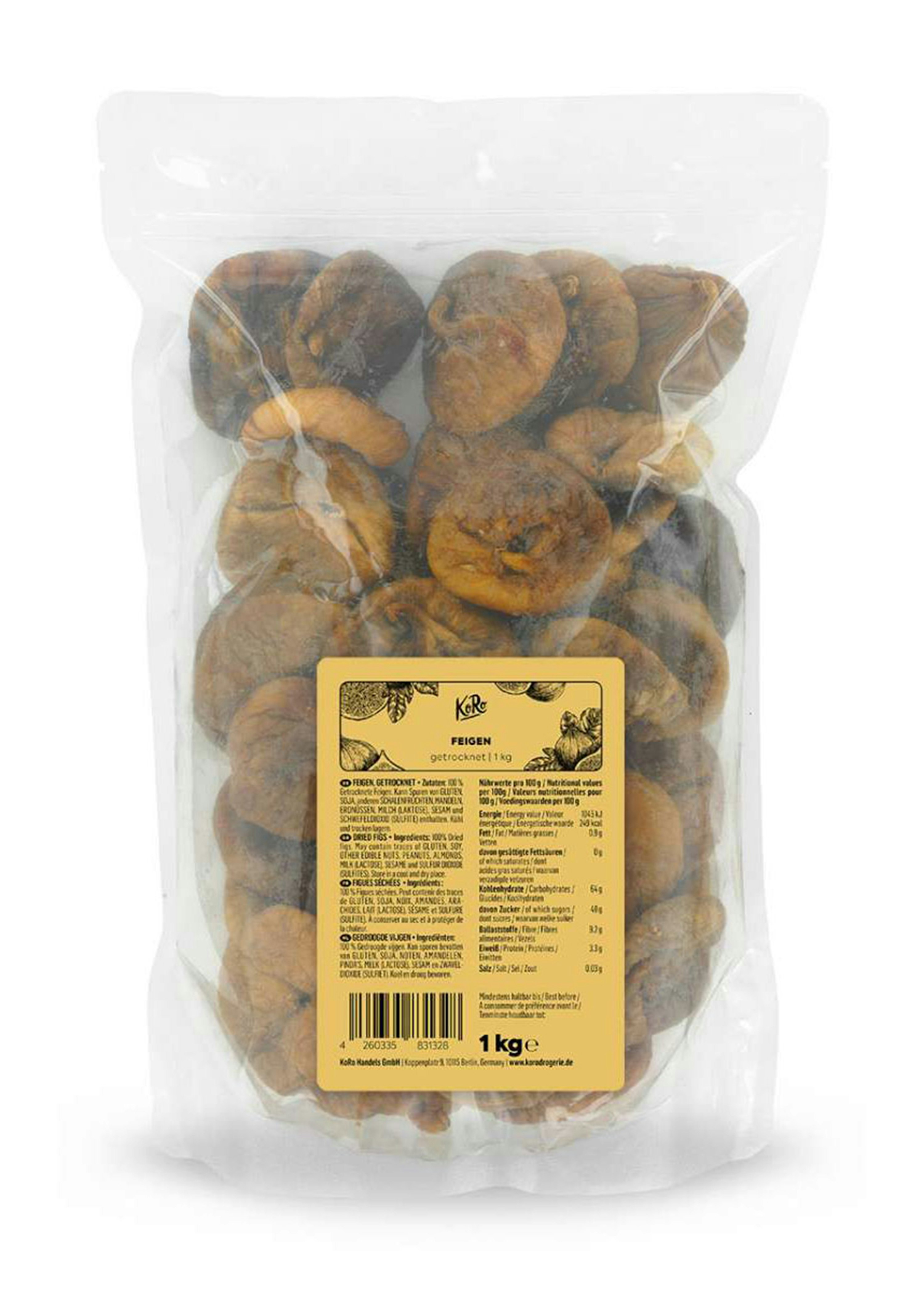 Buy dried Turkish figs UK KoRo Swiss