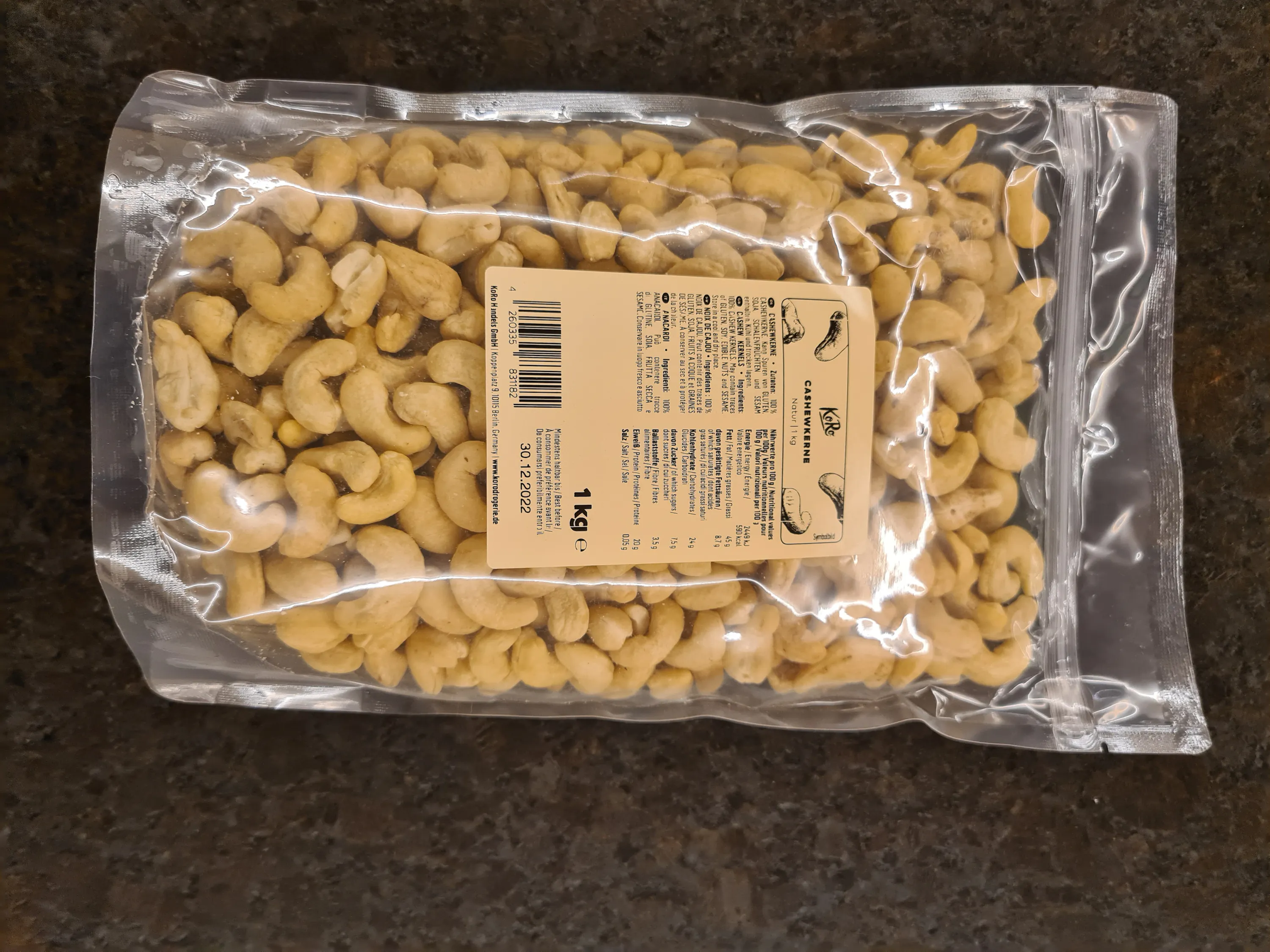 Noix de Cajou Curry 1 kg main image 1