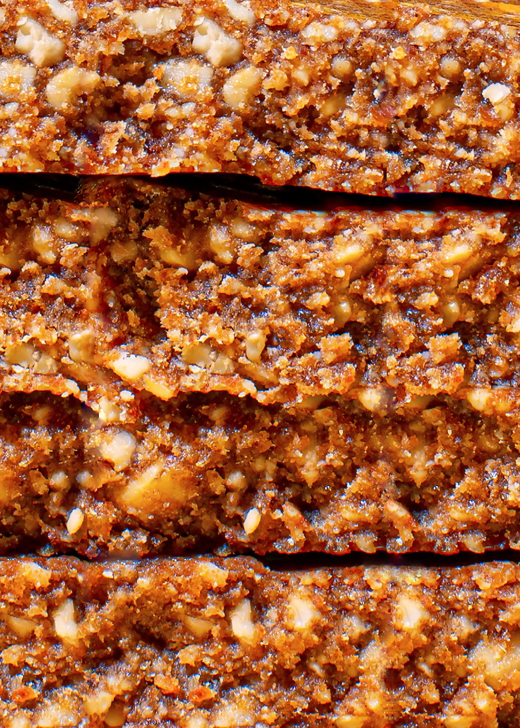 une pile de barres de céréales empilées les unes sur les autres