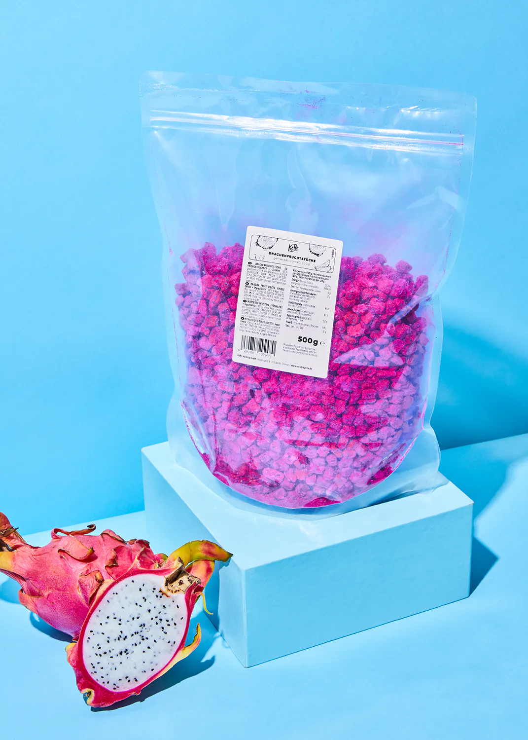 Pitayas ou fruits du dragon lyophilisés 500 g