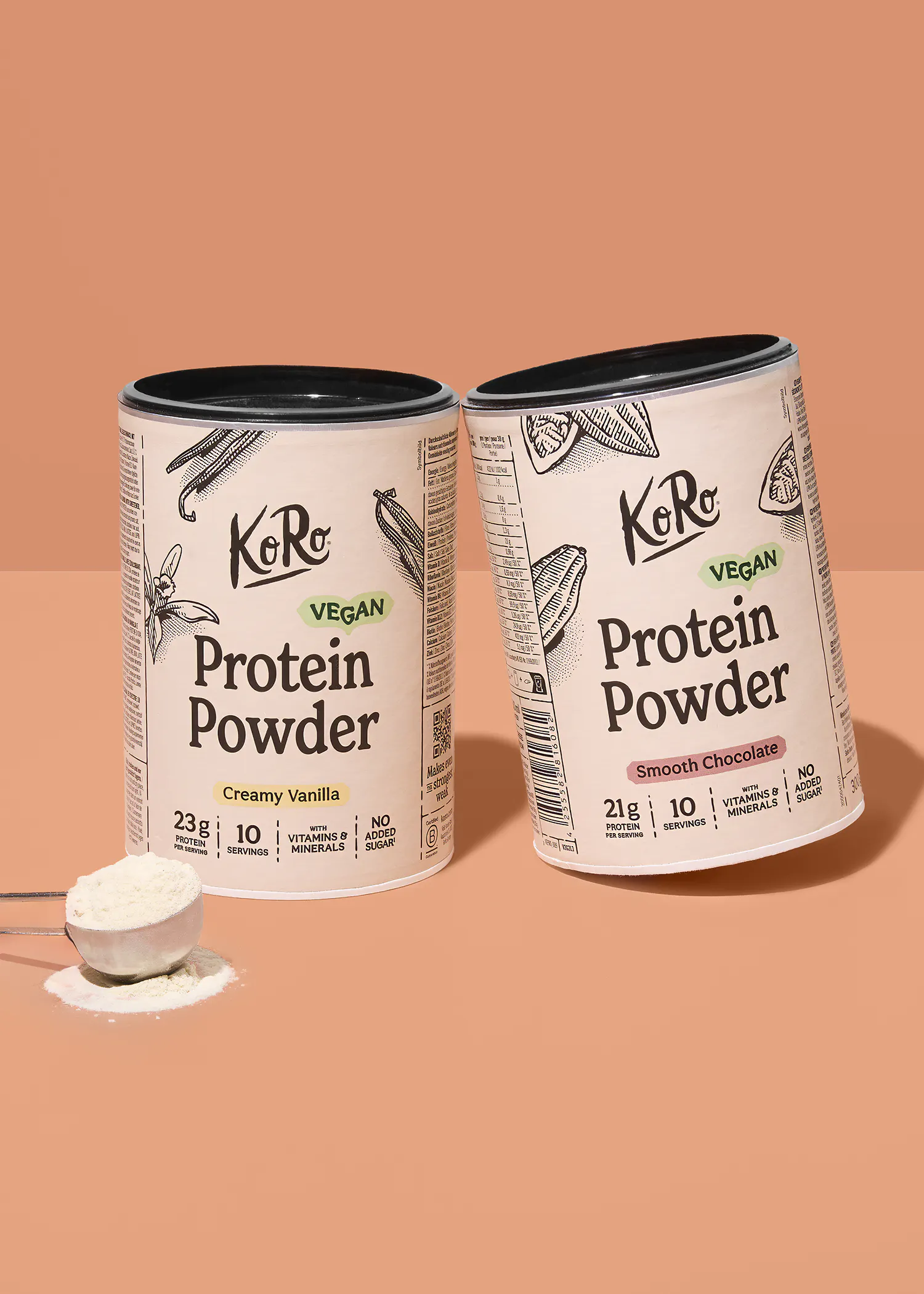 Vegansk Proteinpulver Duo | 2 x 300 g