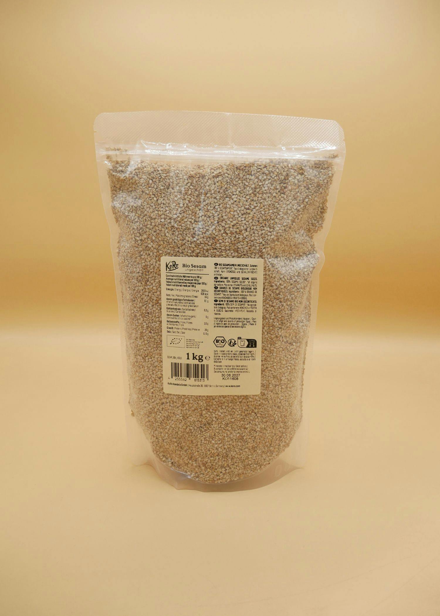 Sesamo non decorticato bio | 1 kg Sesamo non decorticato bio | 1 kg