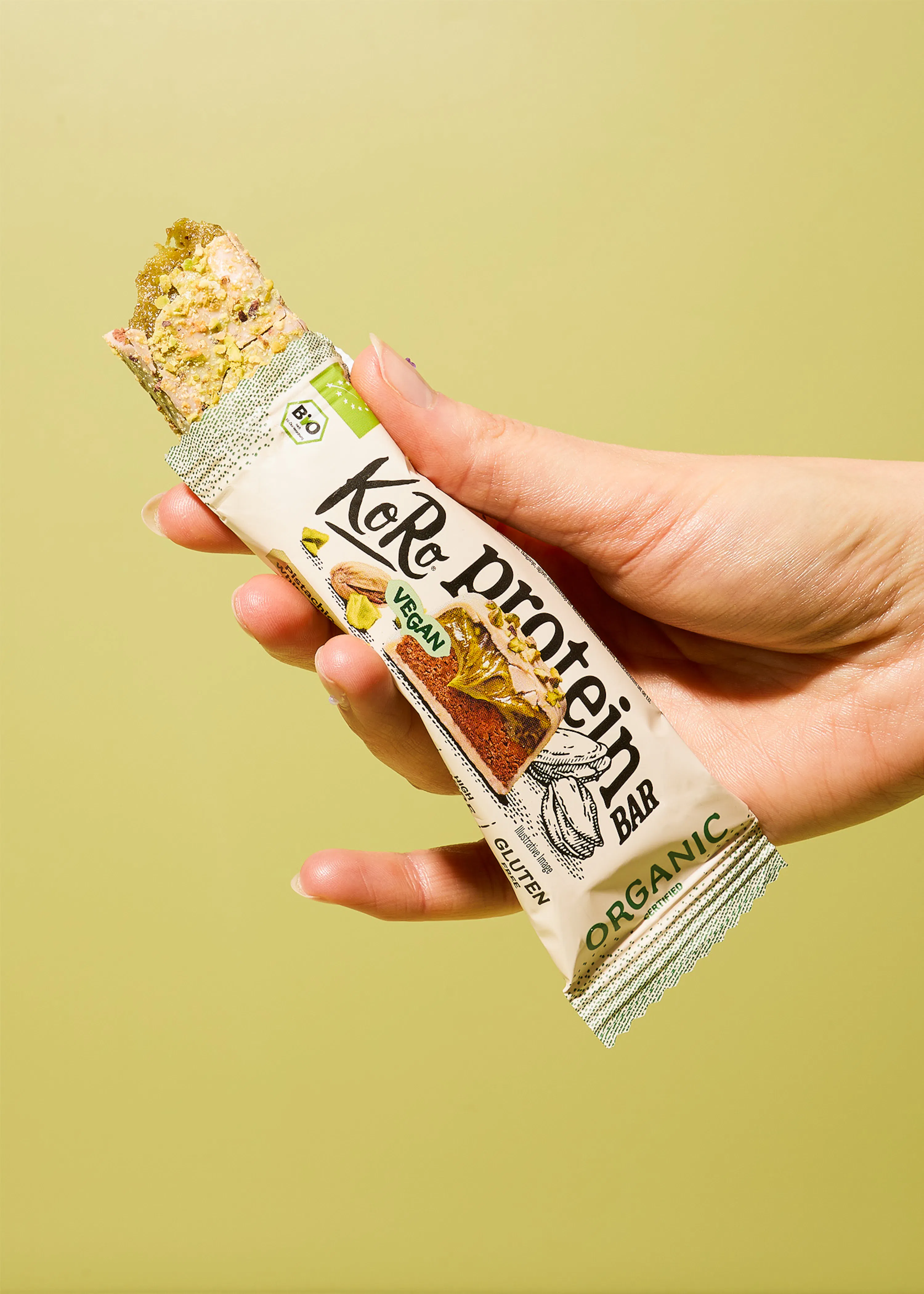 Vegan Bio Protein Bar Pistachio White Choc | 45 g — 3