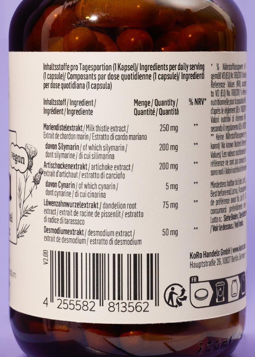 4255582813562 - Mariendistel Komplex Kapseln 120 Stück 4255582813562 - Mariendistel Komplex Kapseln 120 Stück