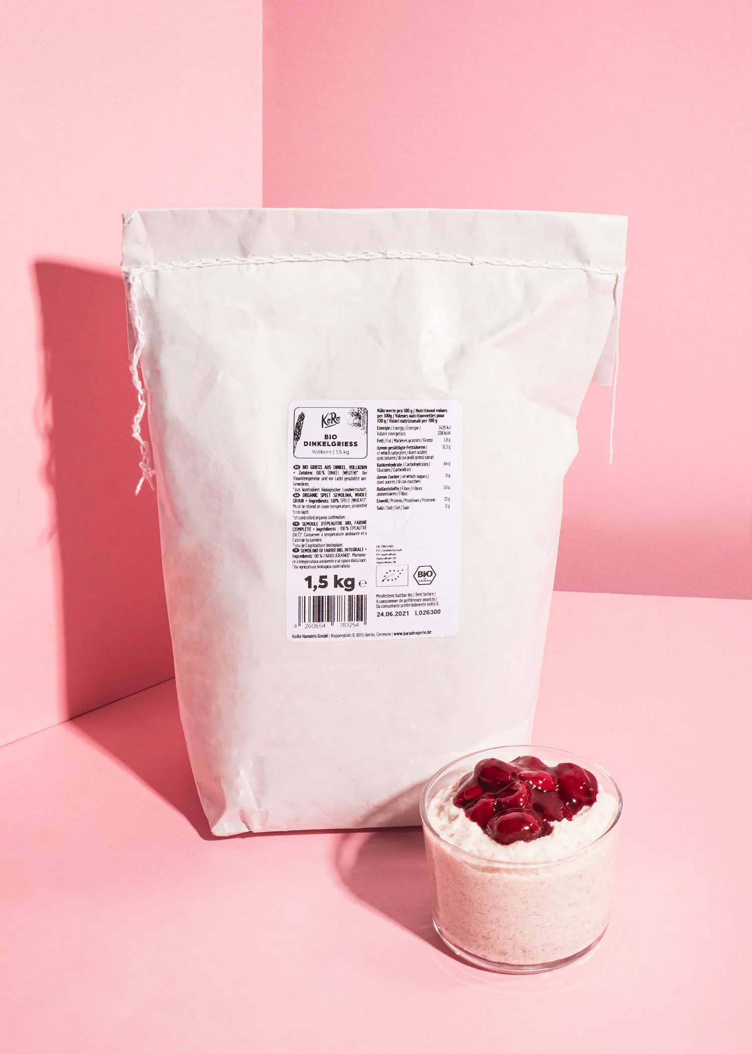 Semoule d'épeautre bio 1,5 kg