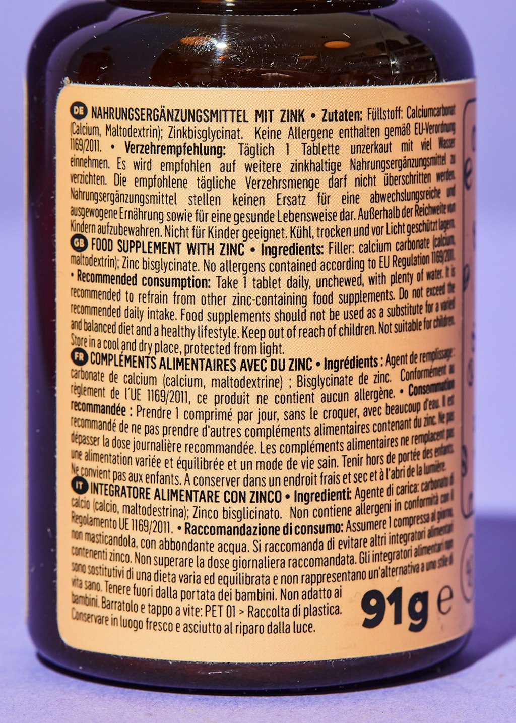 For your daily zinc intake Buy zinc tablets KoRo Germany