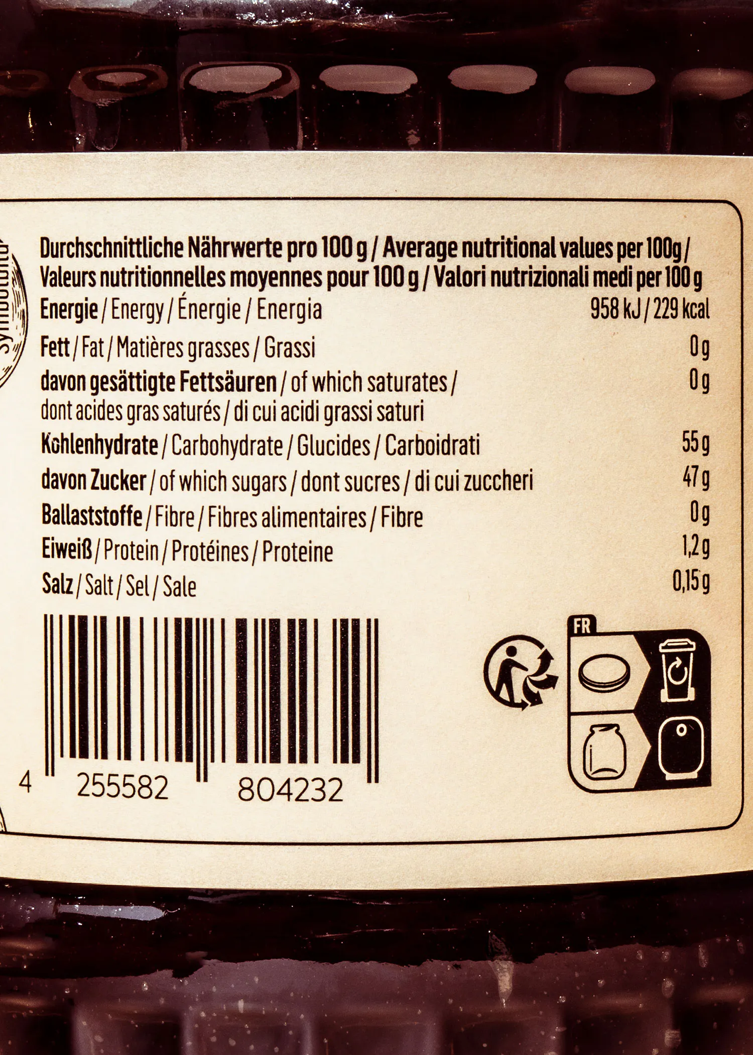 a label with a barcode that says 804232 on it