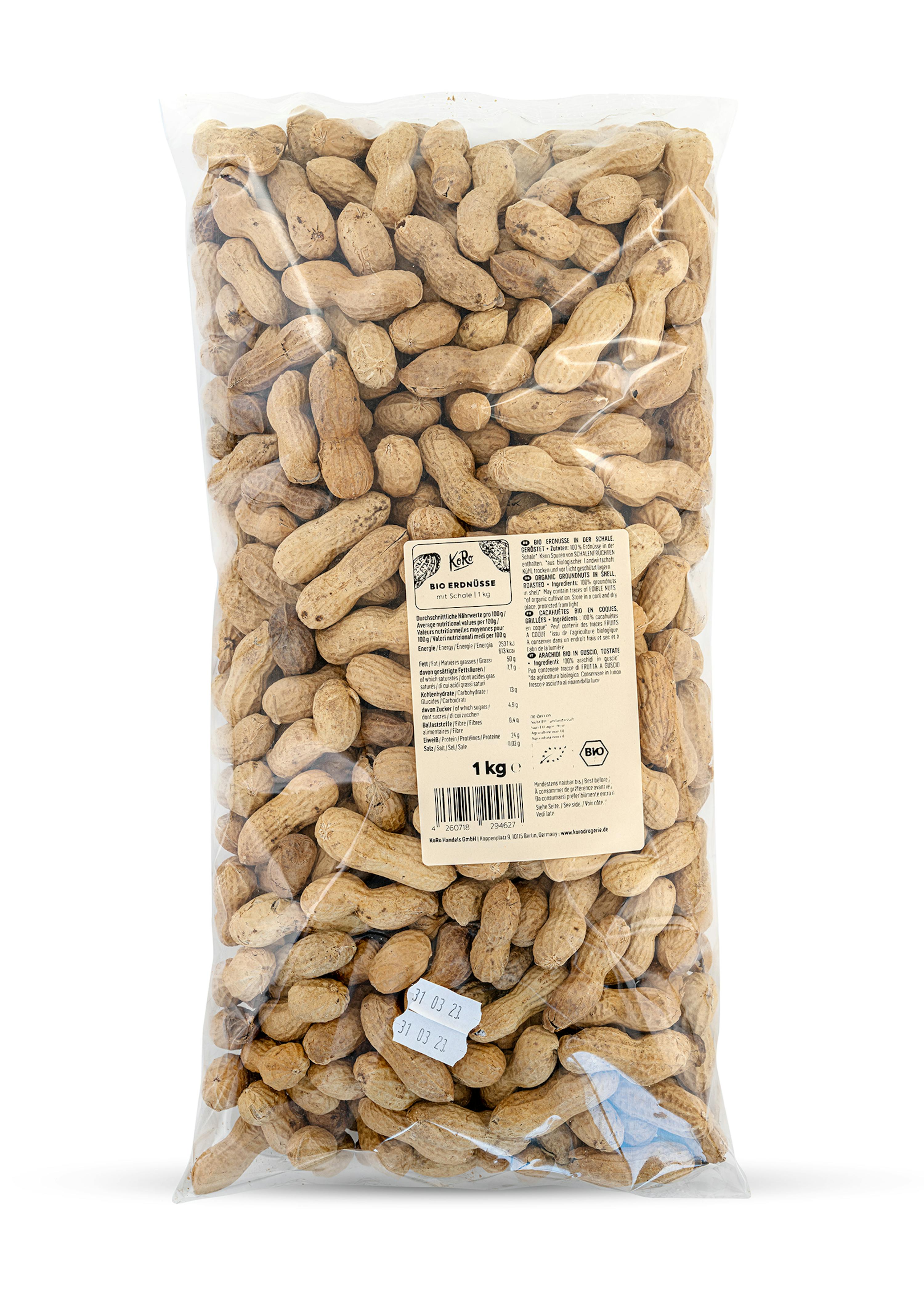 Cacahuètes non salées - KREEK'S - Sachet de 1 kg