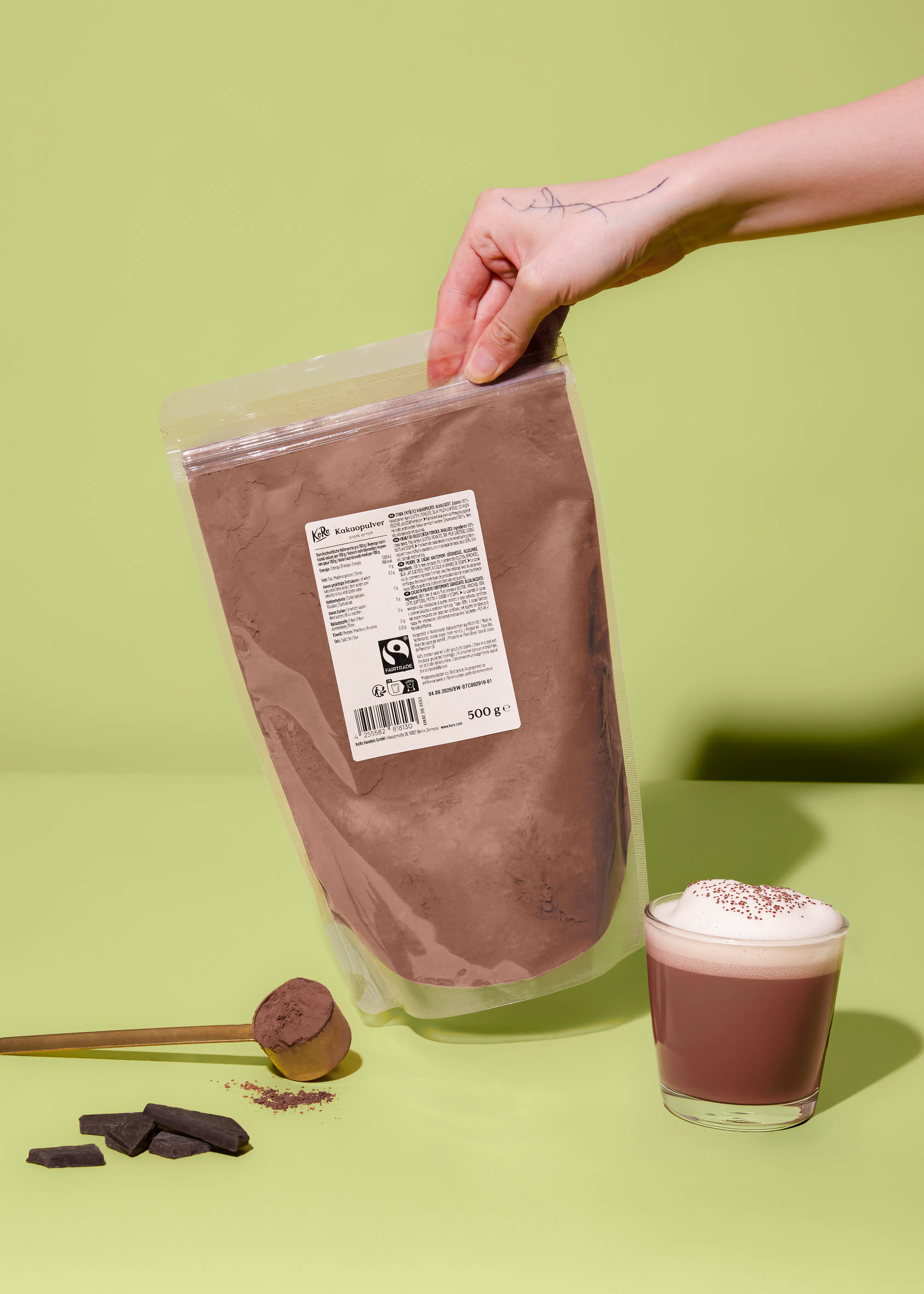 Cacao en polvo desgrasado Comercio Justo 500 g