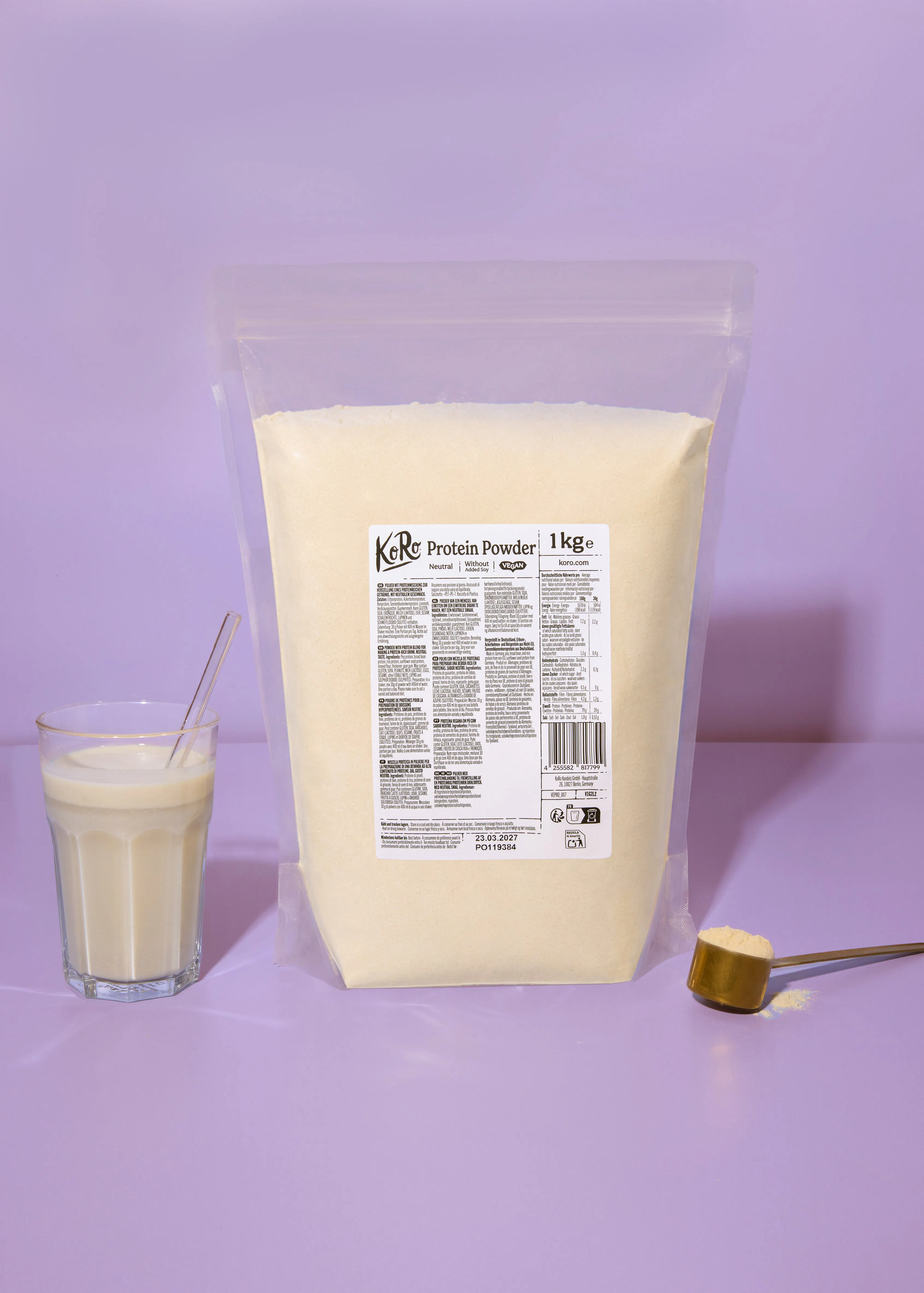 Proteína vegana neutra 1 kg