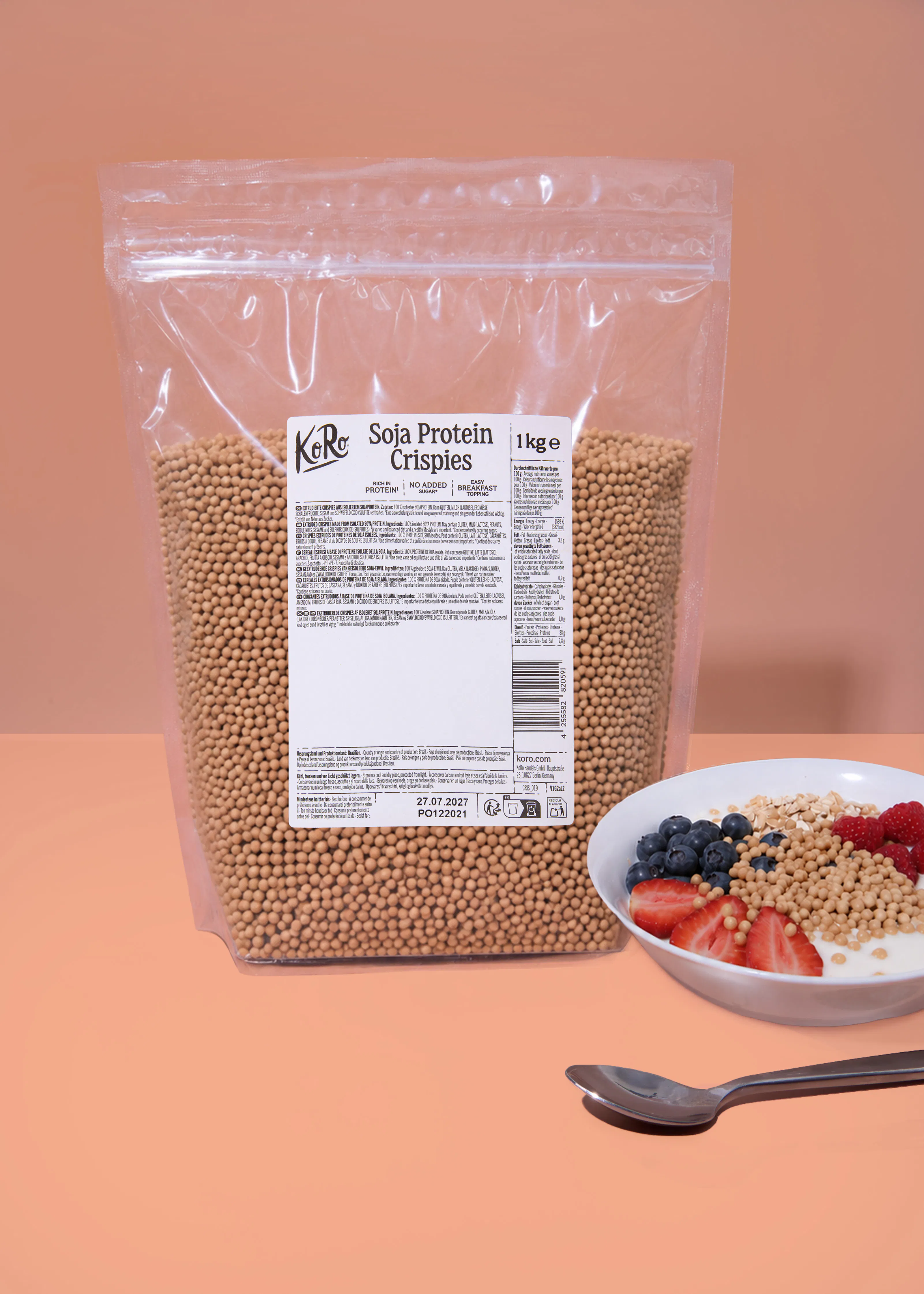 Soja crispies (90 %) 1 kg