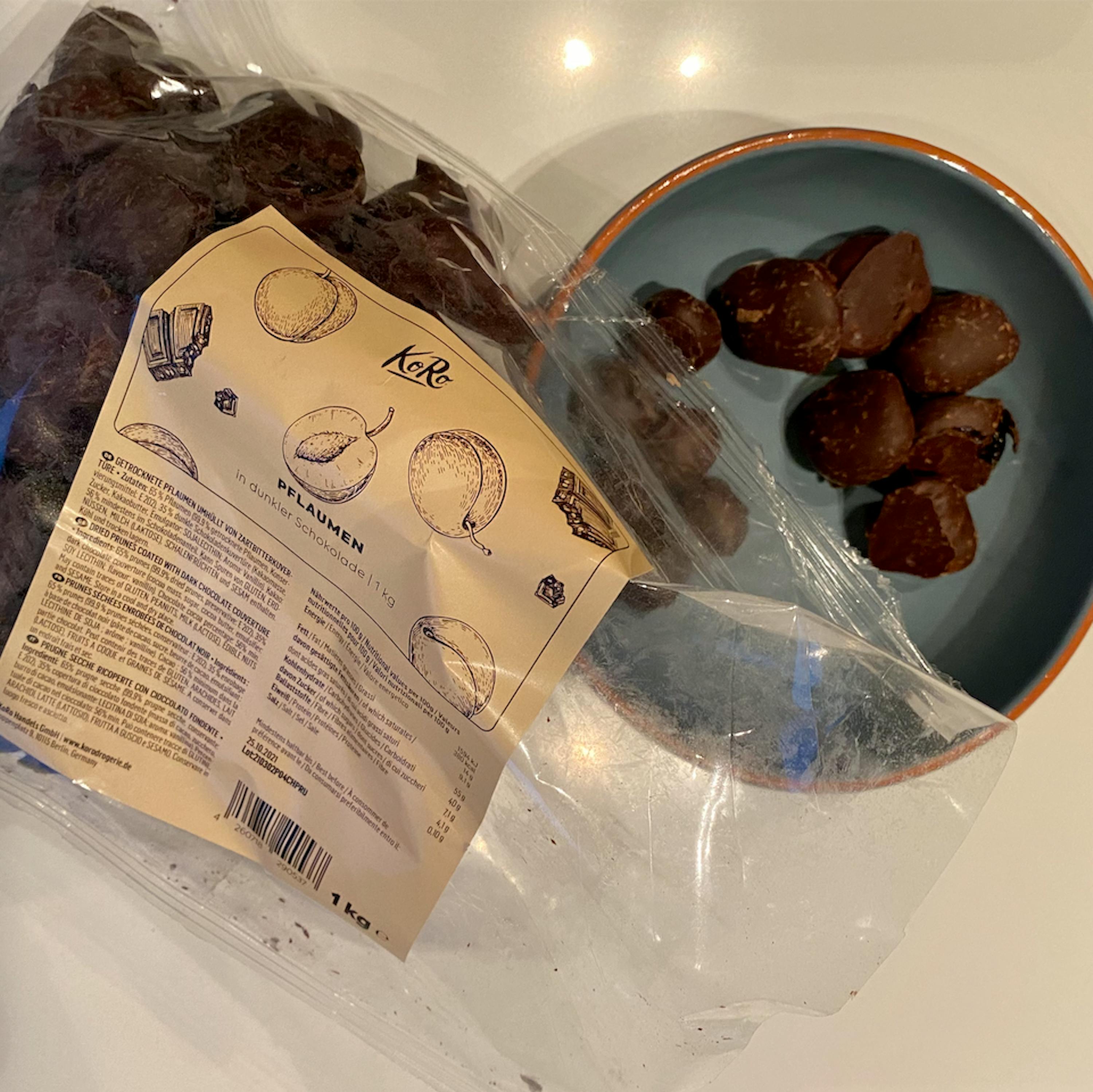 Buy dark chocolate covered plums