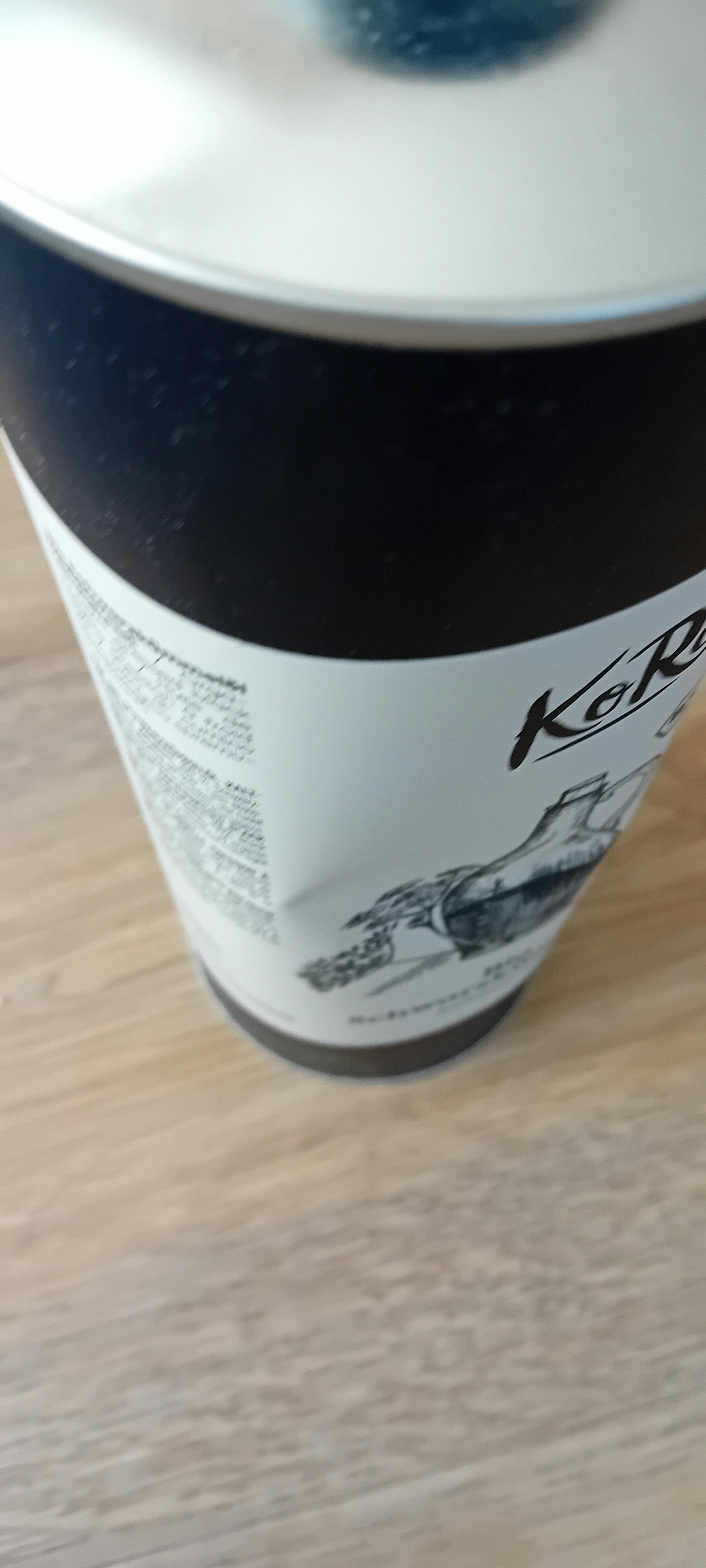 a black and white container with the word keep on the side