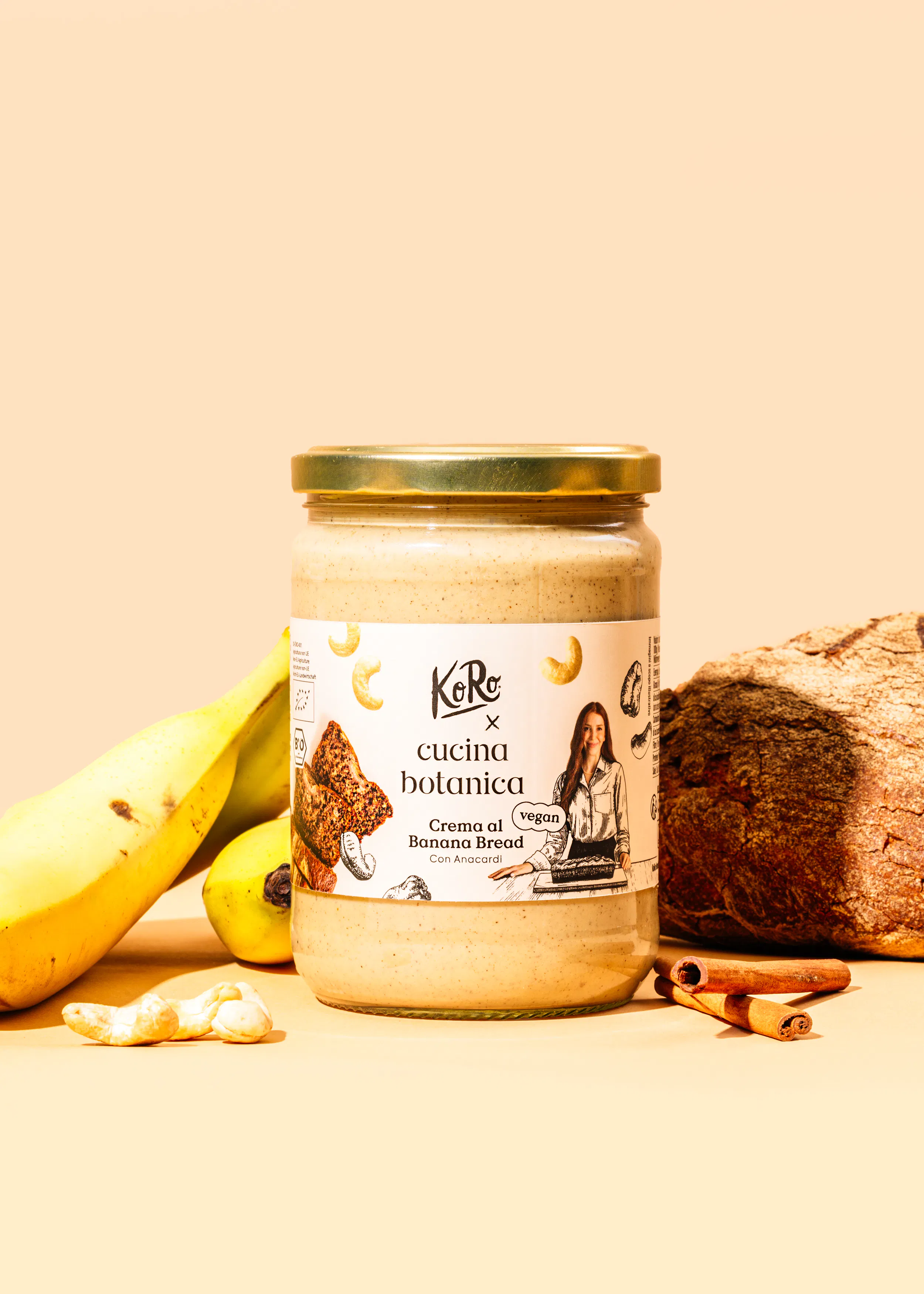 un barattolo di kero cucina botanica crema al banana e cannella