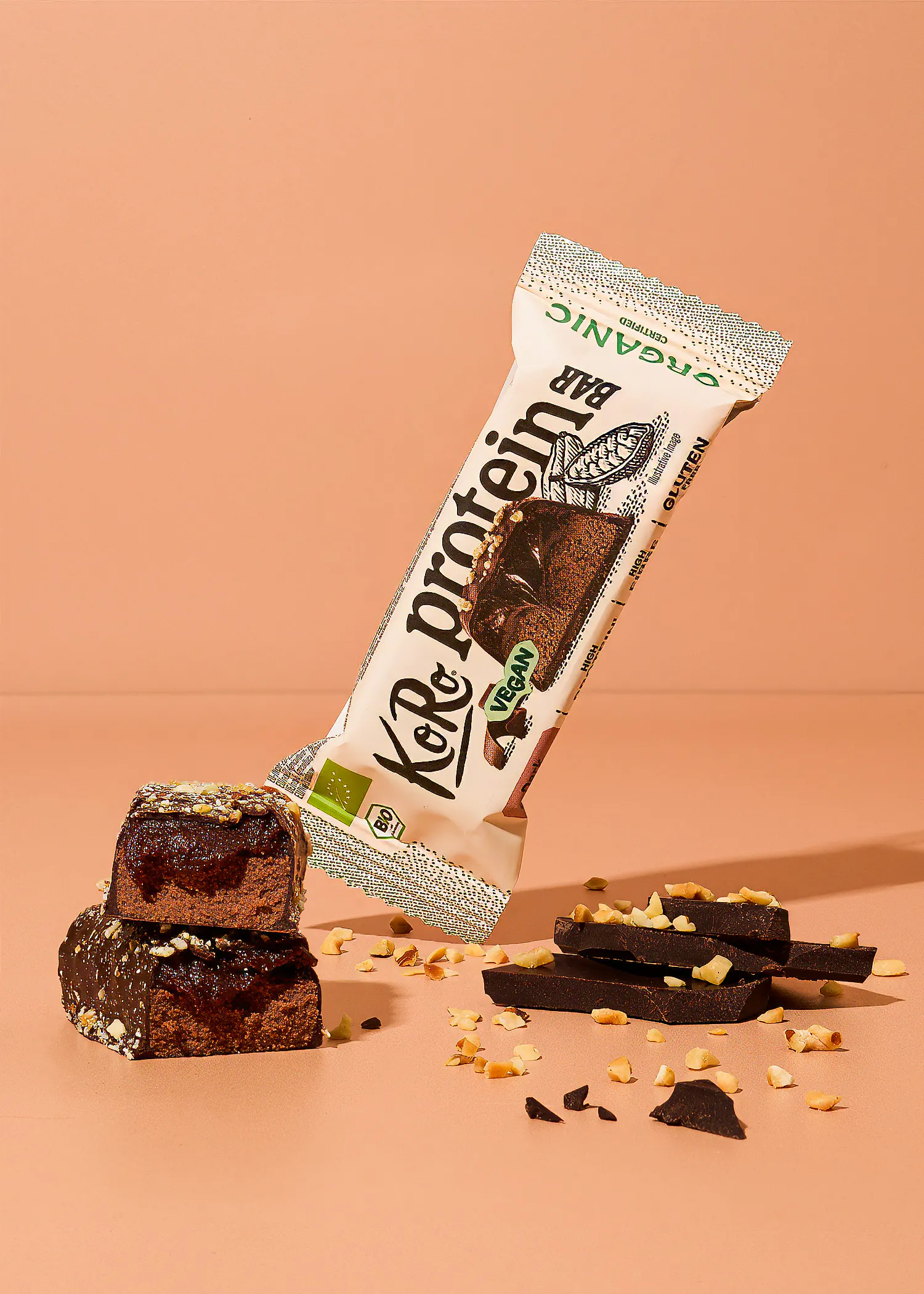 Barre protéinée vegan au chocolat noir bio | 45 g
