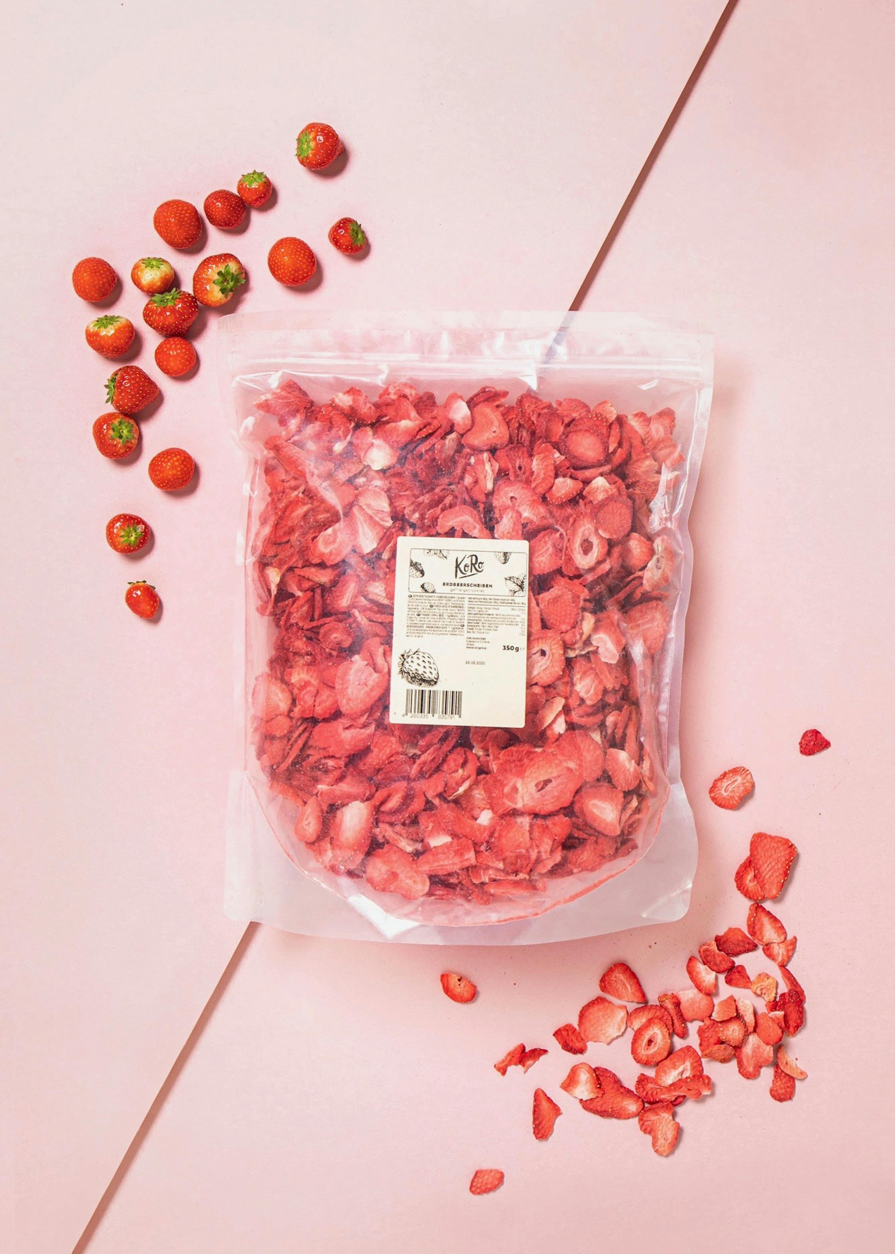 Koro Freeze Dried Strawberries 350 G Gently Dried Dried Fruit 100 Natural Sweet And Intense Flavoring