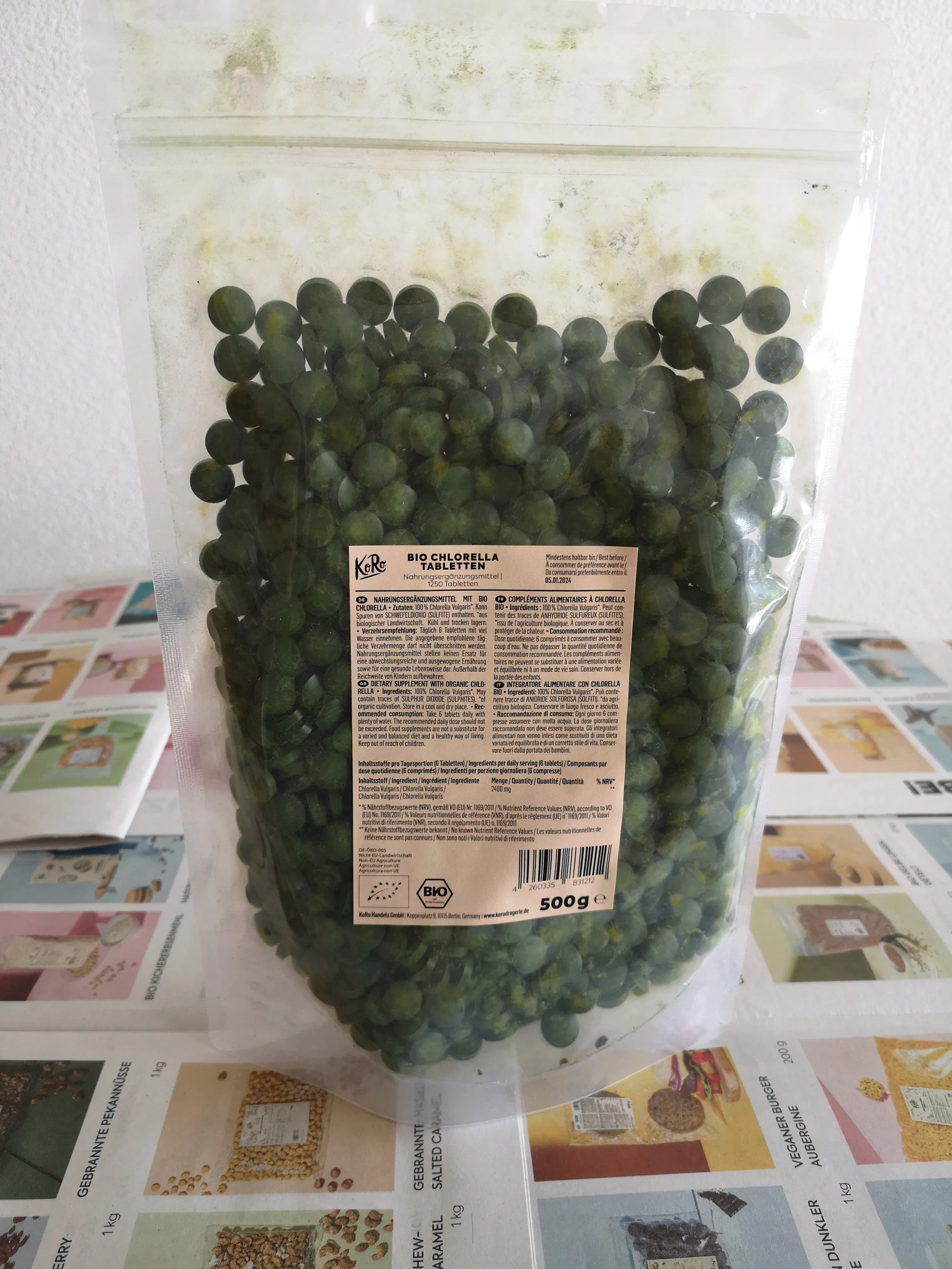 Bio Chlorella Tabletten 500 g | 500 g | CHLOR_001 | KoRo Swiss