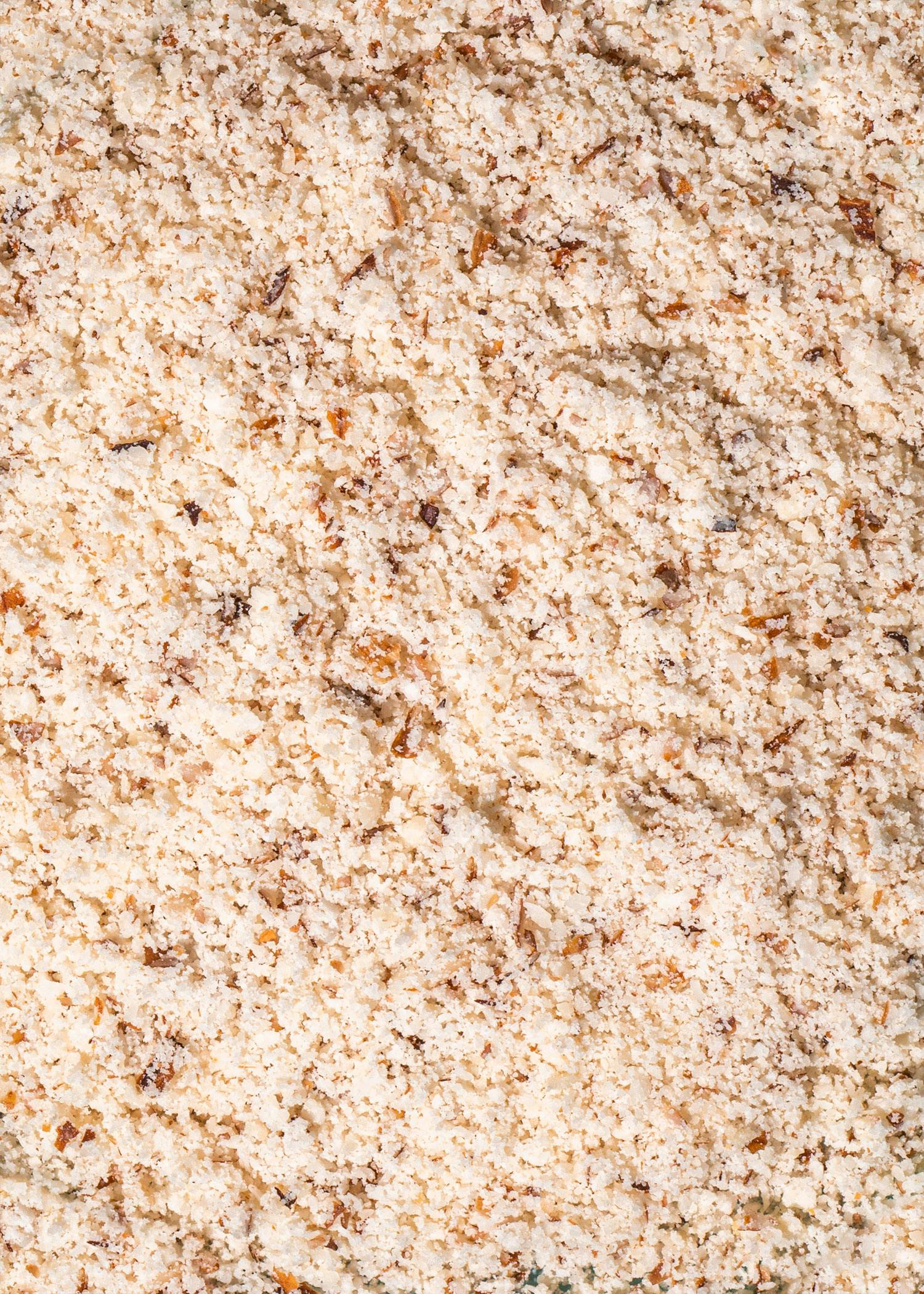 Gemahlene Mandeln 1 kg Geriebene Mandeln in der Nahaufnahme