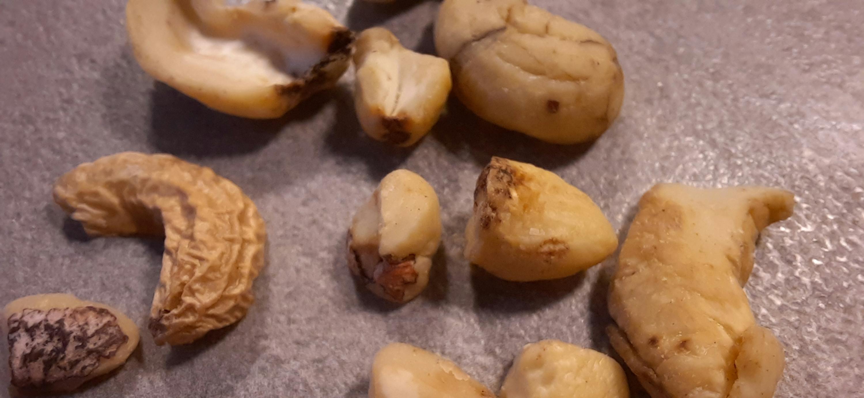 a close up of some nuts that have been peeled