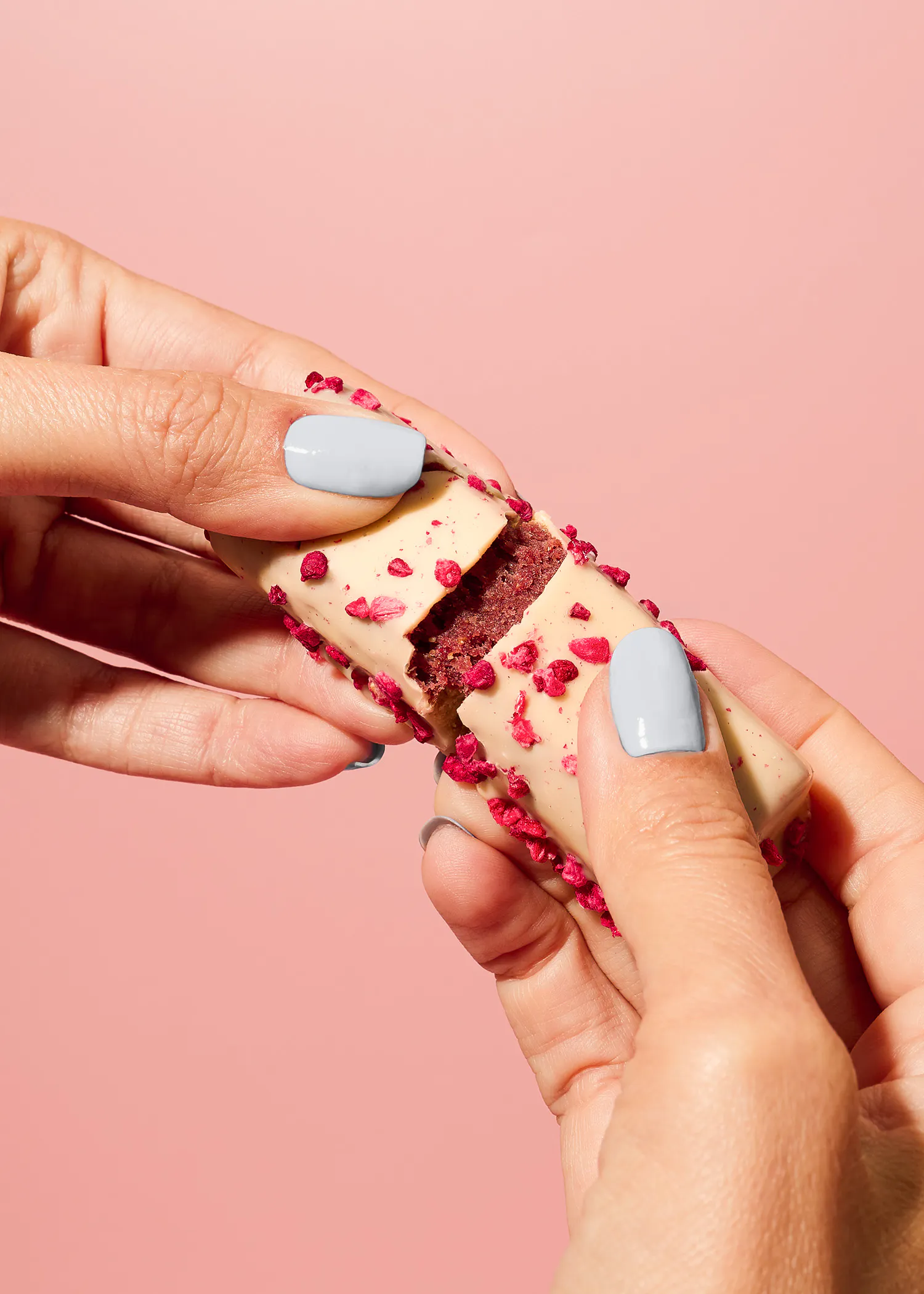 Barre protéinée vegan à la framboise & Choc blanc bio | 45 g