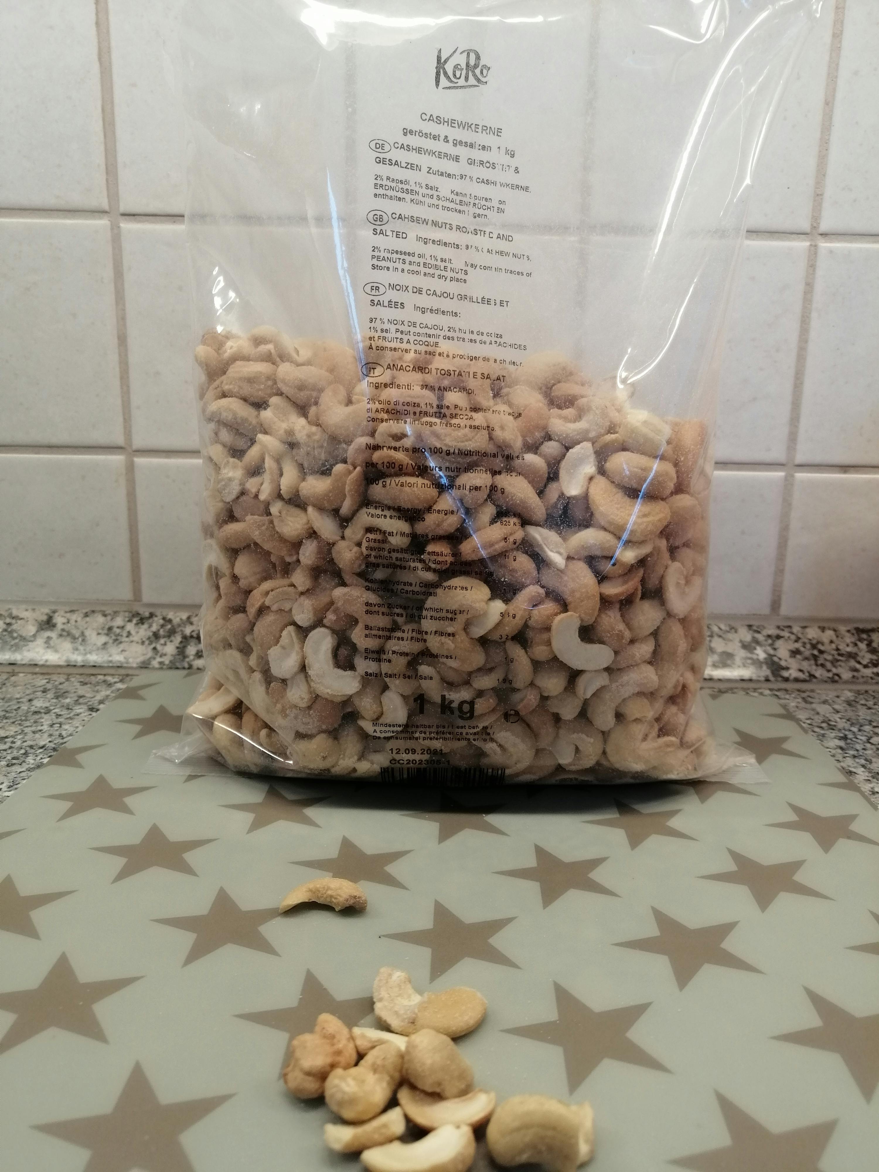 Cashewkerne geröstet gesalzen kaufen | KoRo Germany