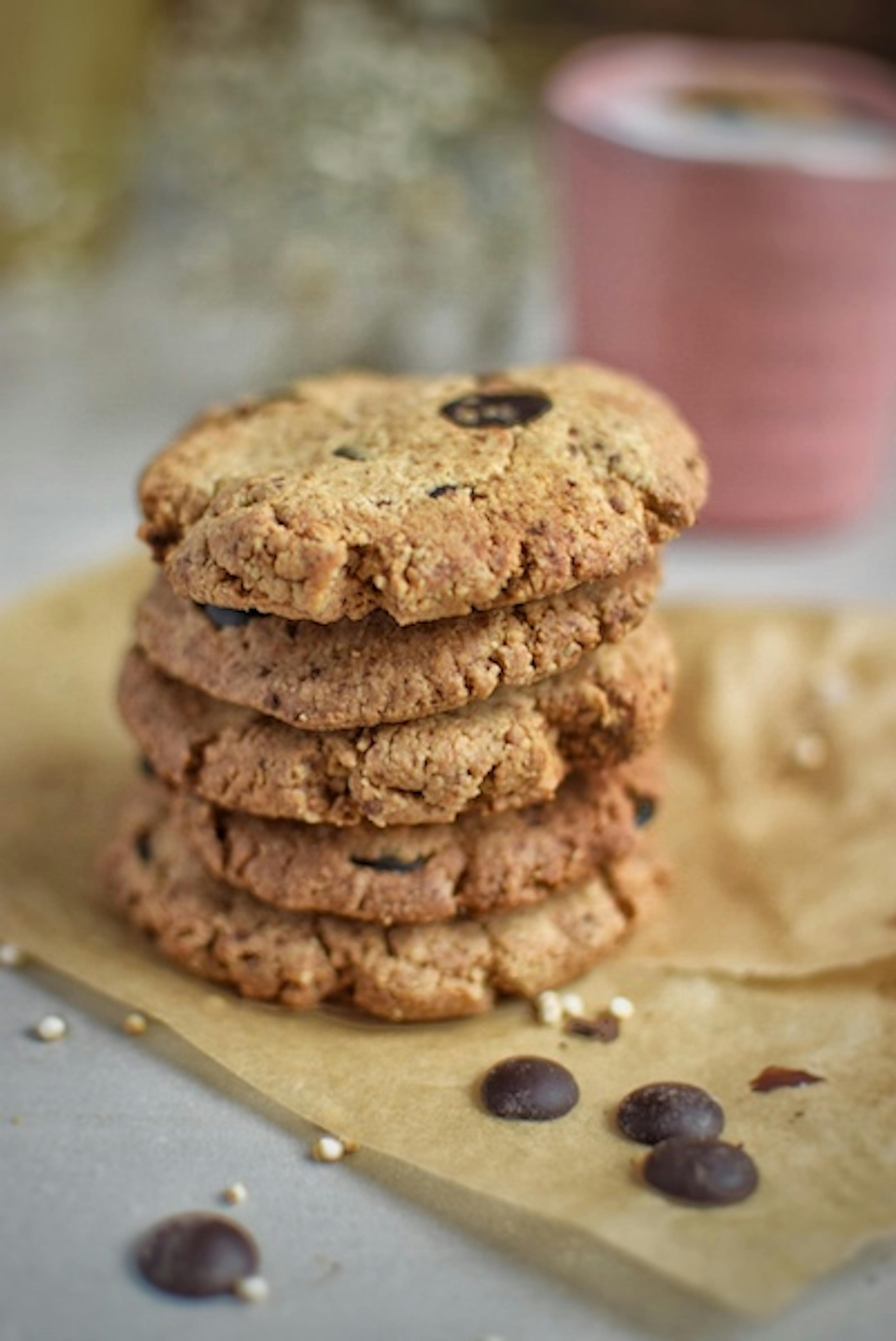 Mini cookies au chocolat sans gluten