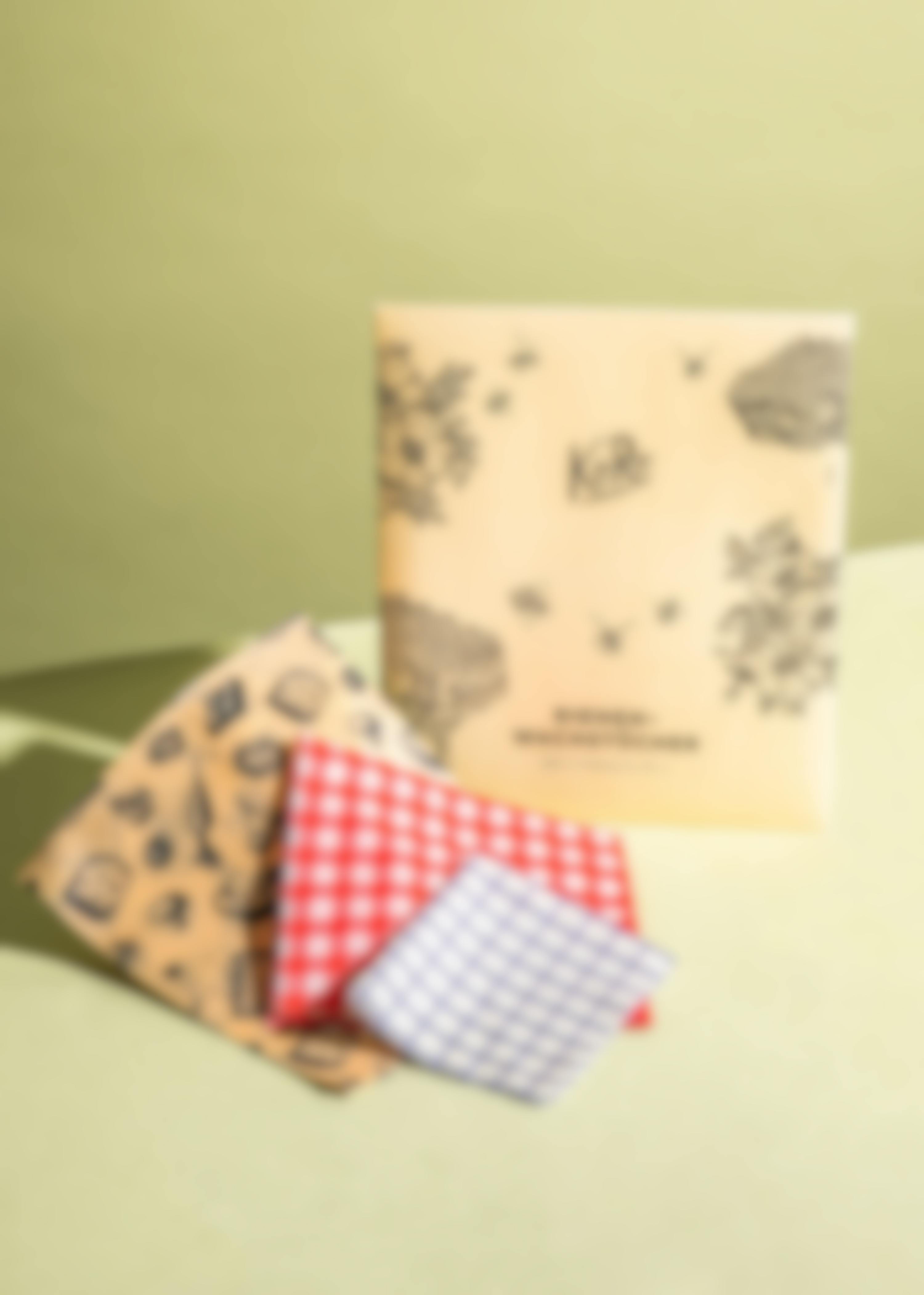 Beeswax wraps 3 pieces