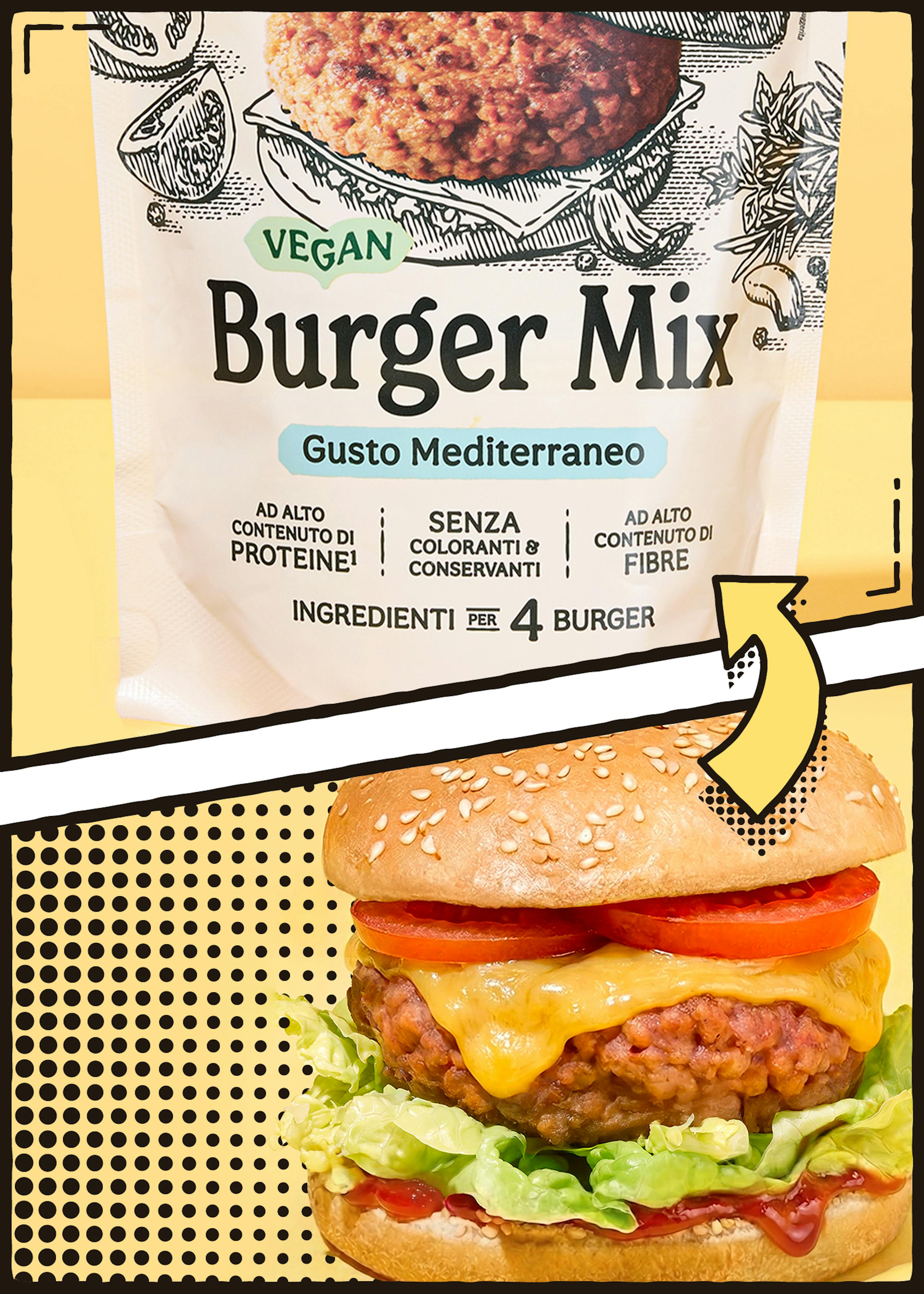 Mix per burger vegan alla mediterranea “KoRo x Altrofood” | 120 g
