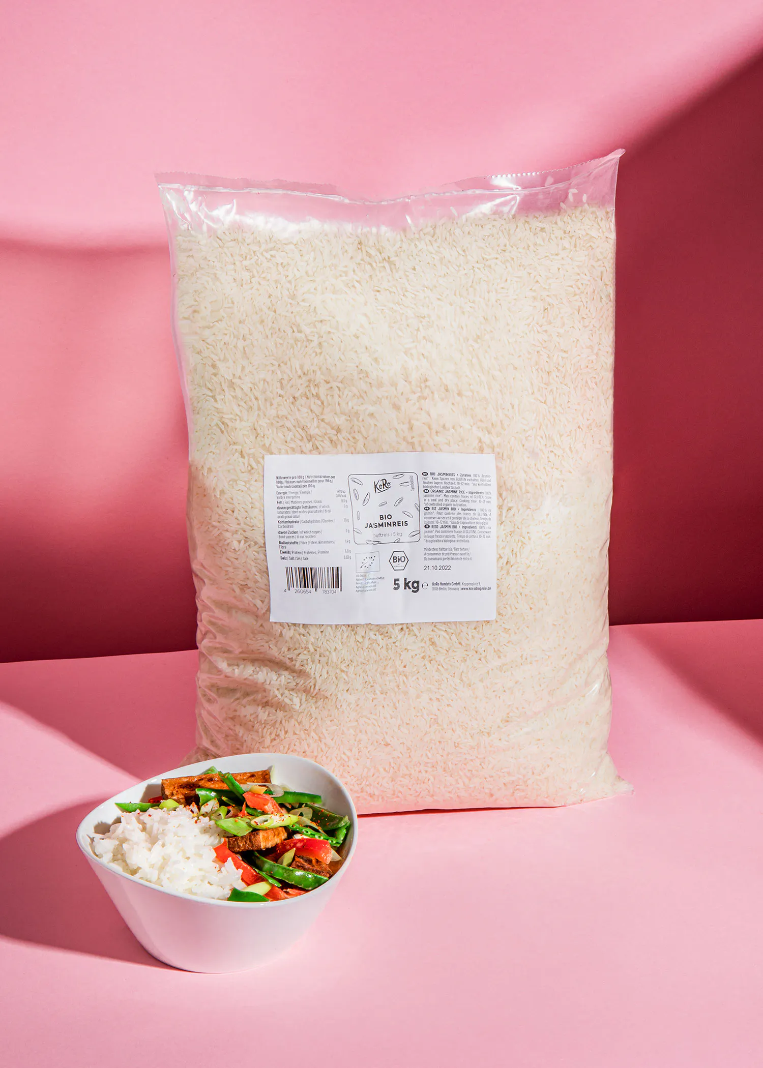 Riz jasmin bio 5 kg