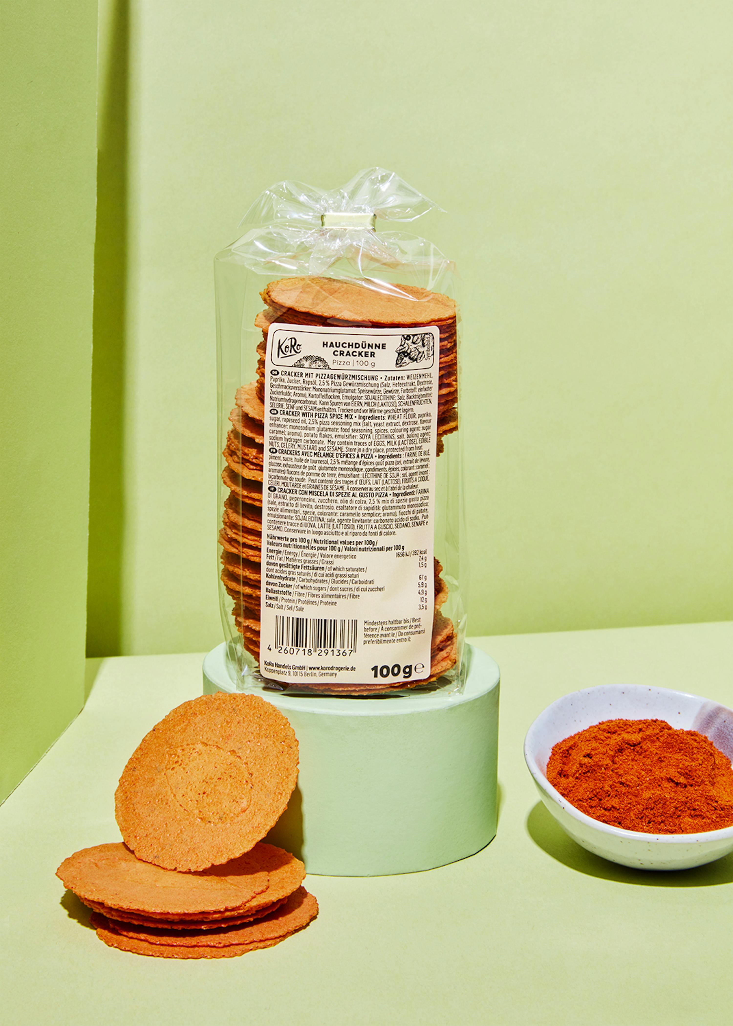 Buy waferthin pizza crackers KoRo Ireland