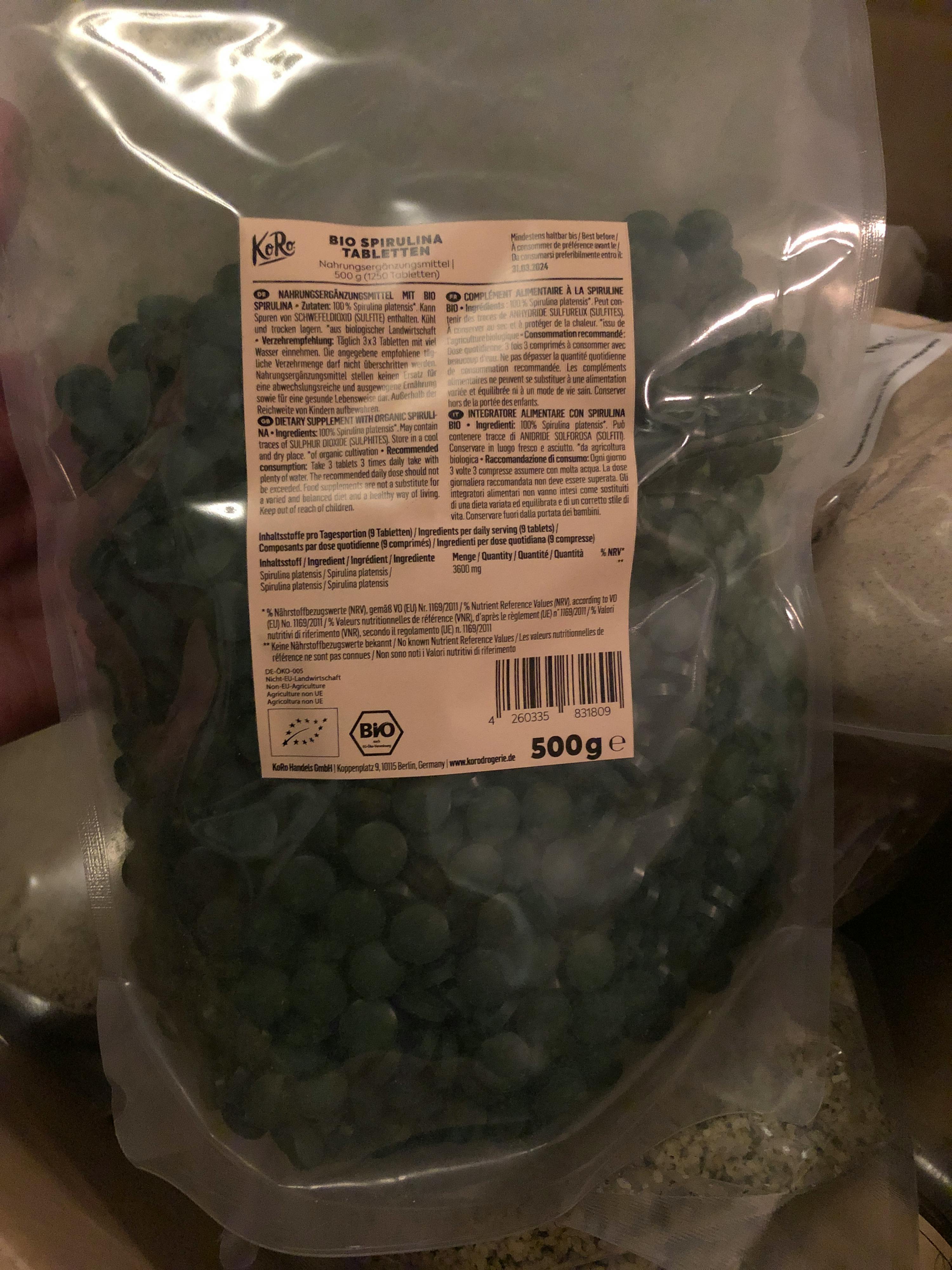 a plastic bag with a label that says 500g on it