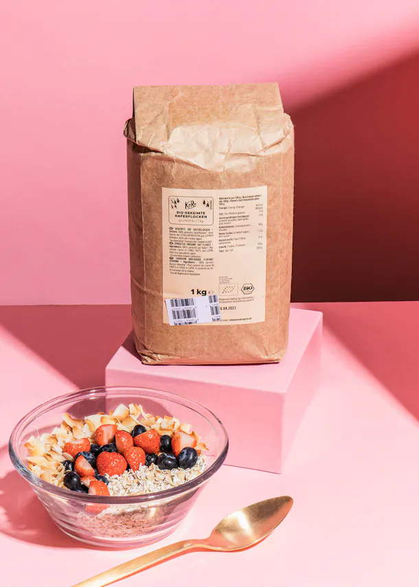 Flocons d'avoine germés bio 1 kg