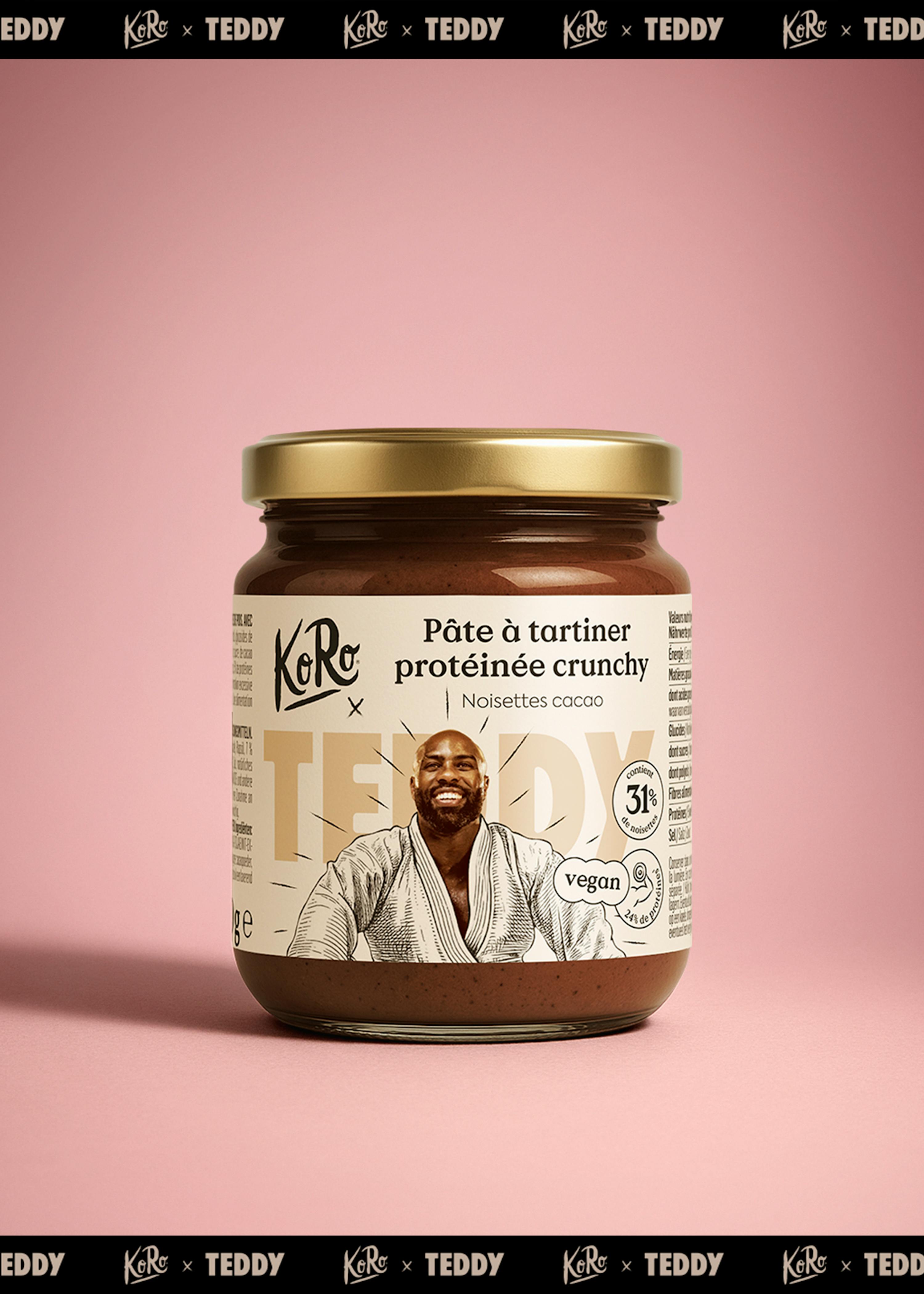 Pâte à tartiner protéinée vegan noisette-cacao x Teddy Riner 200 g