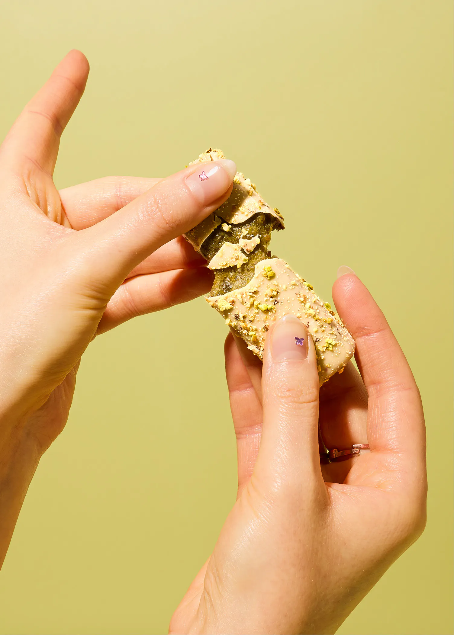 Barretta proteica vegan bianca al pistacchio bio | 45 g