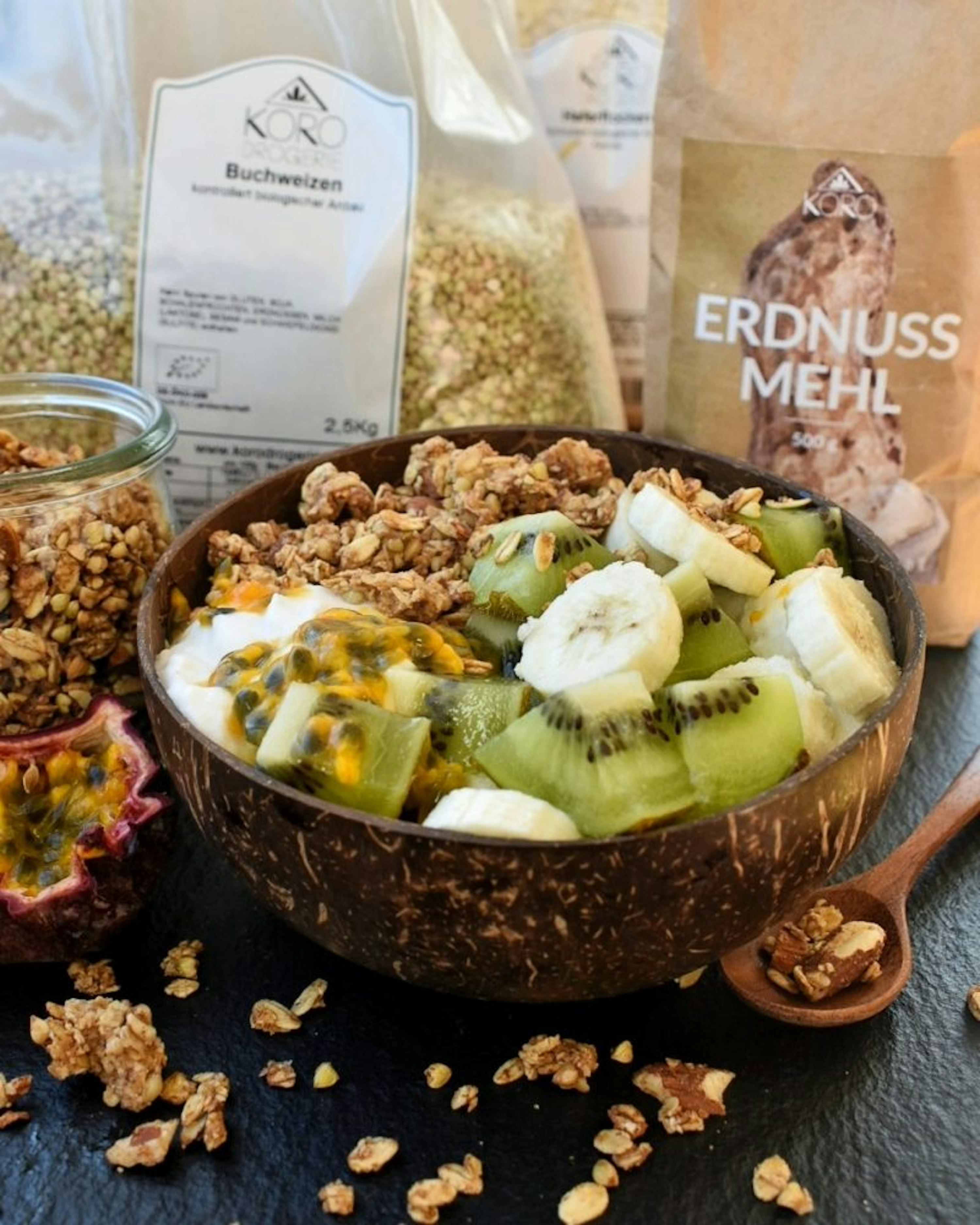 Crunchy Bio Beeren Granola kaufen KoRo Germany