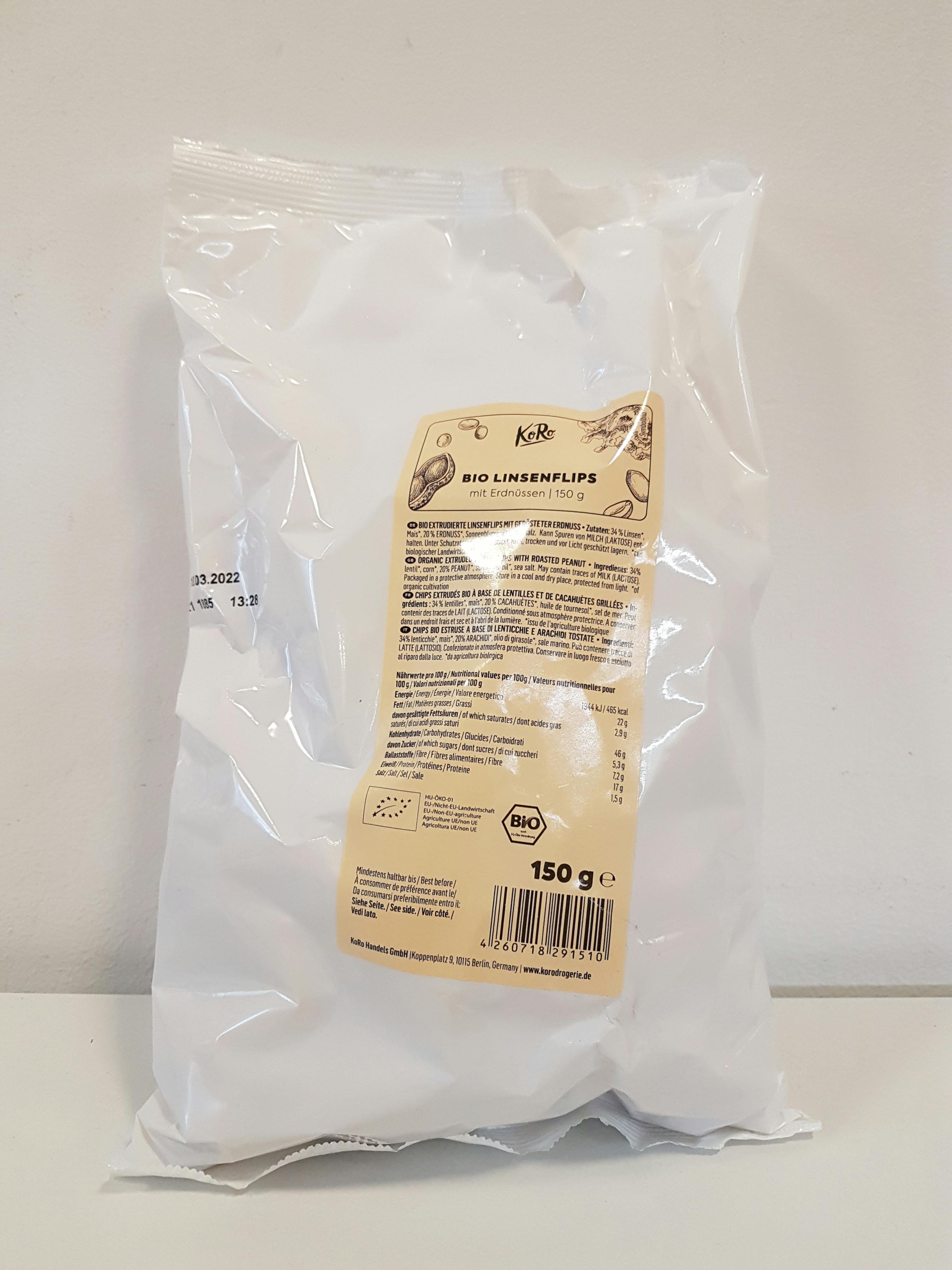 a bag of bio peanuts is sitting on a white surface