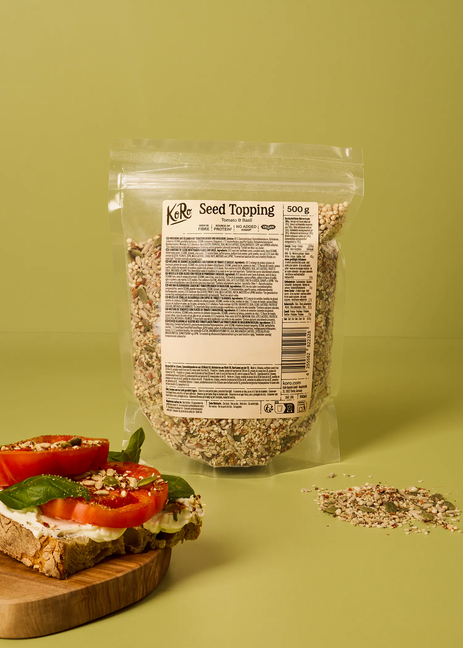 Mix di semi per topping al pomodoro e basilico | 500 g