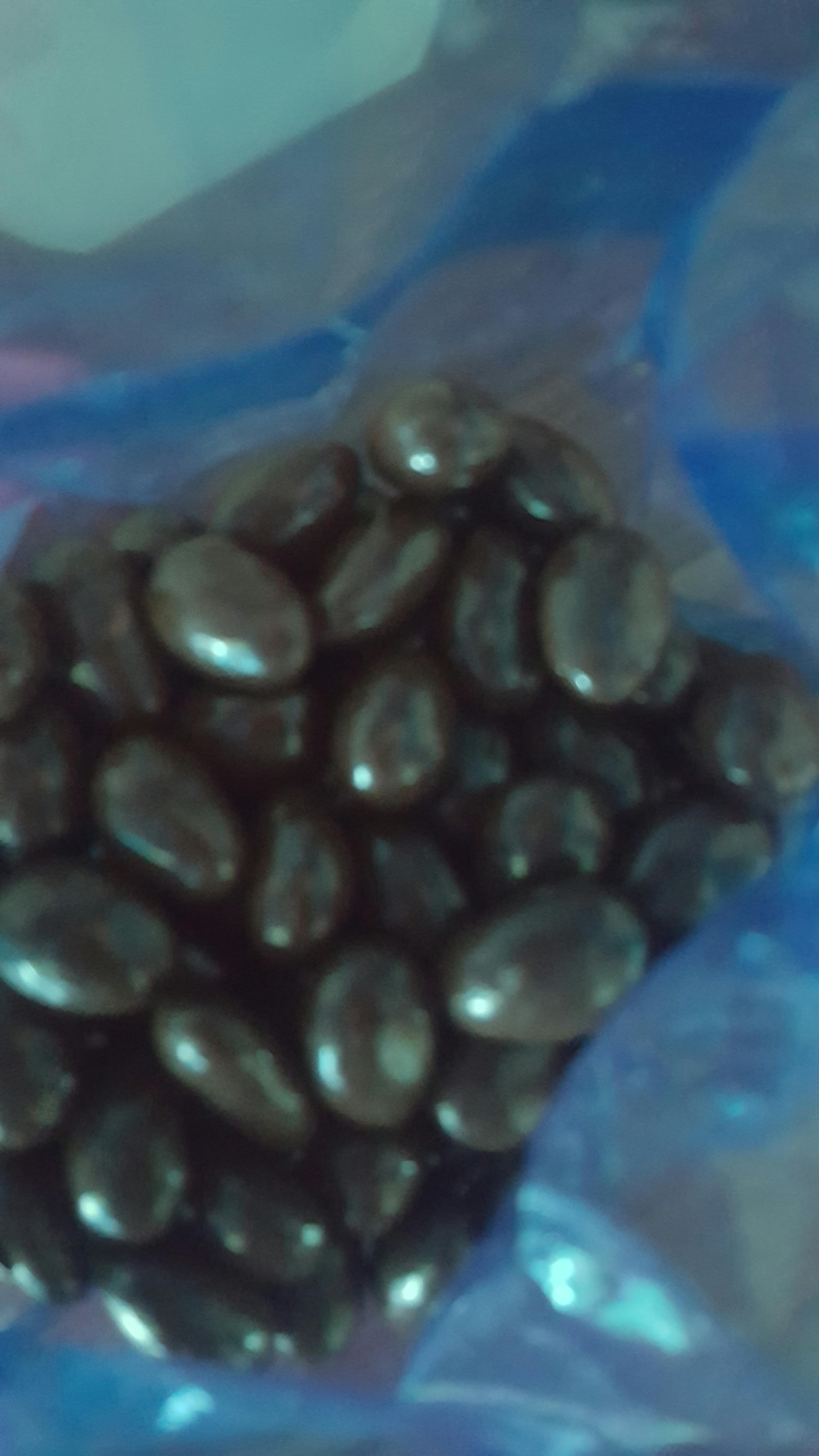 ein Haufen Schokoladenbonbons in einer Plastiktüte