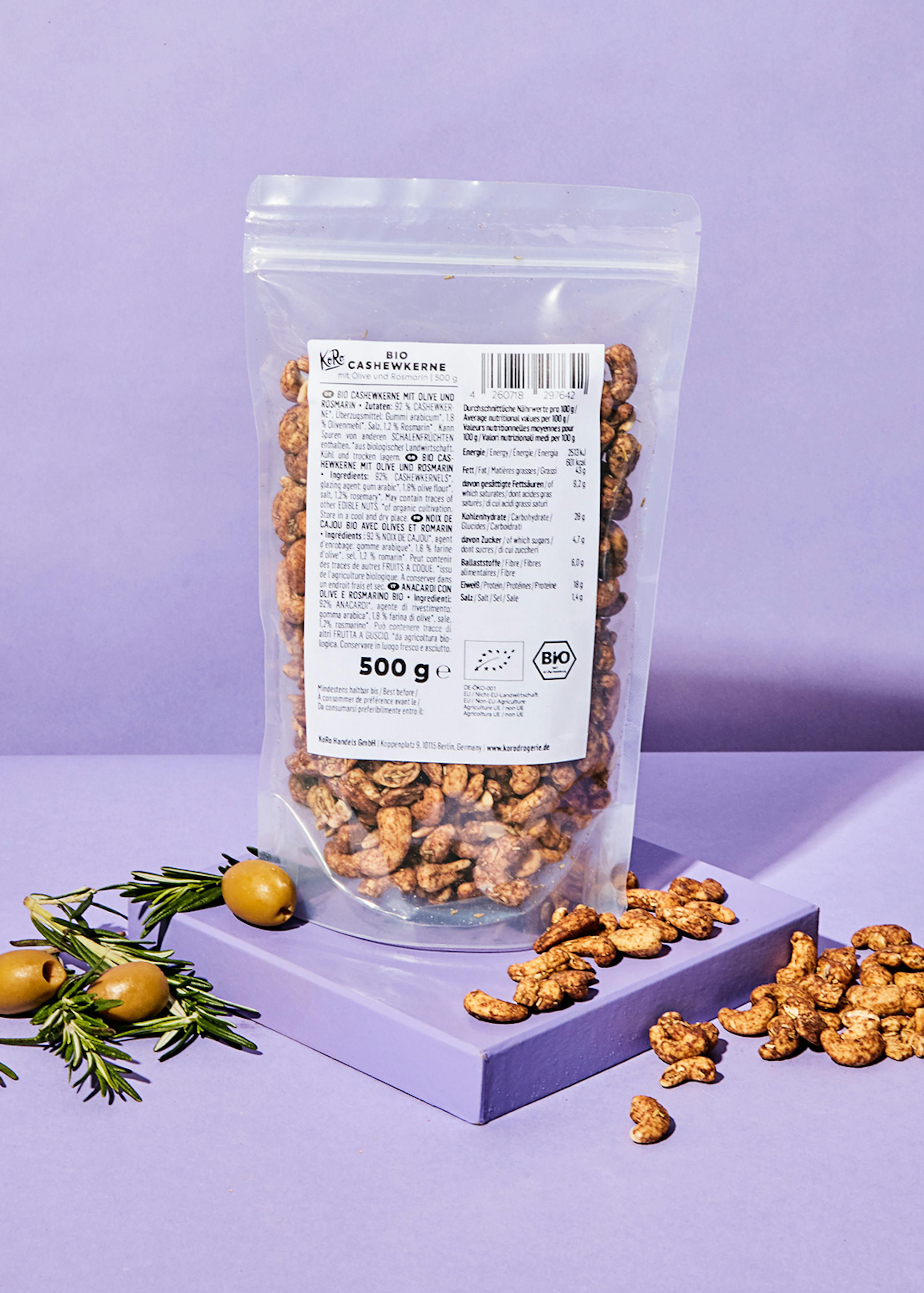 Noix de cajou bio Fairtrade 1 kg