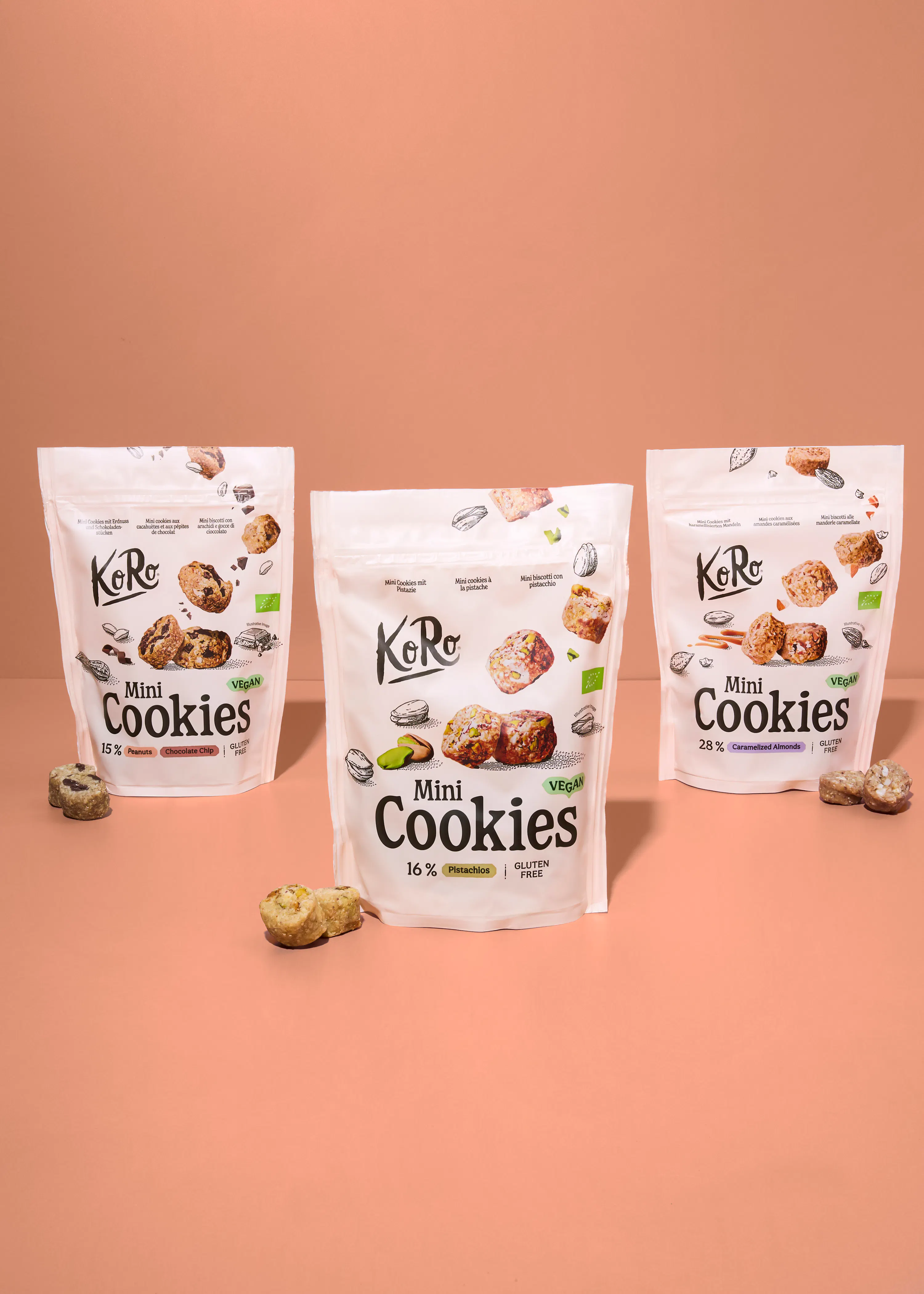 Tris di mini cookies bio