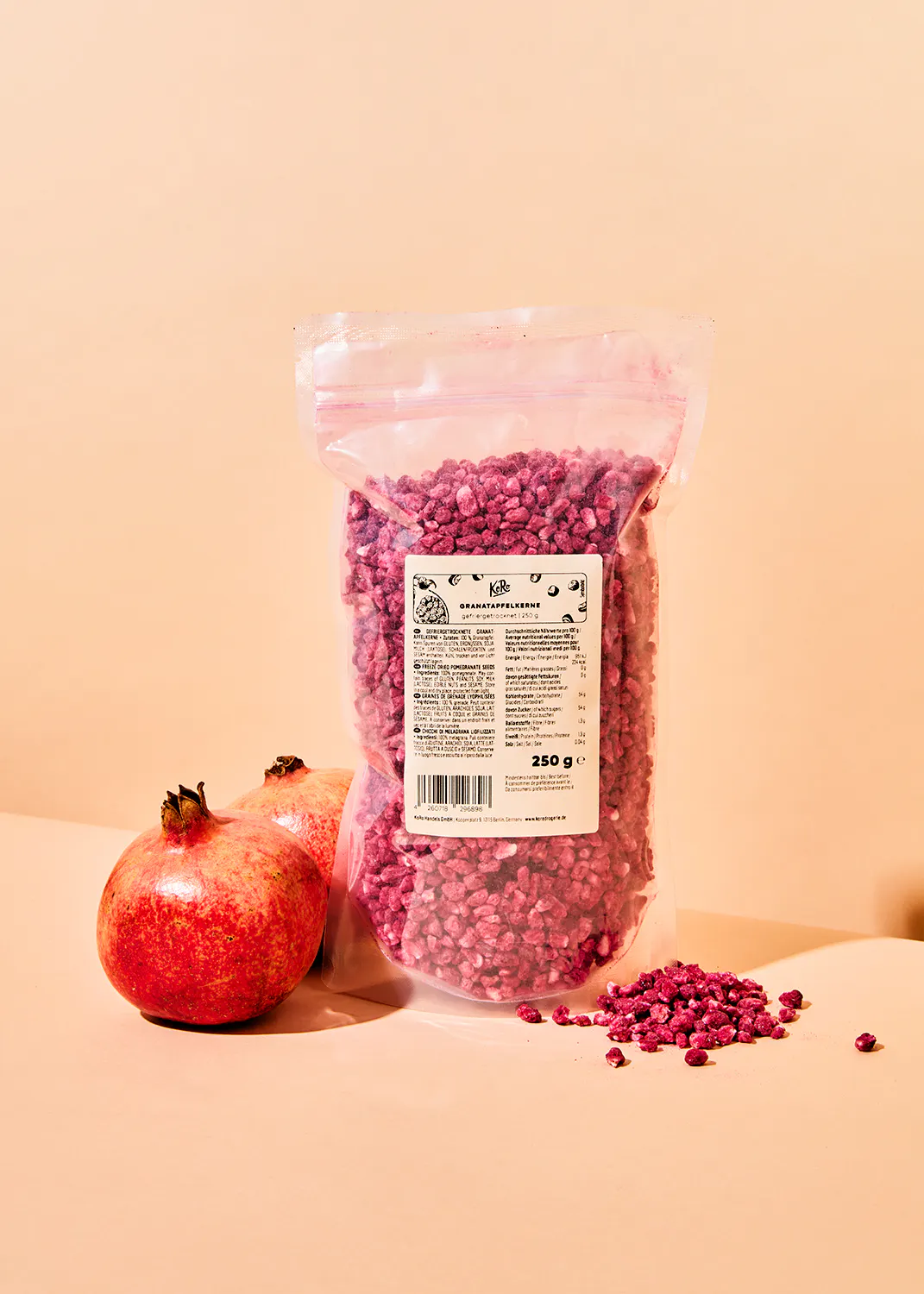 Freeze-dried pomegranate seeds 250g