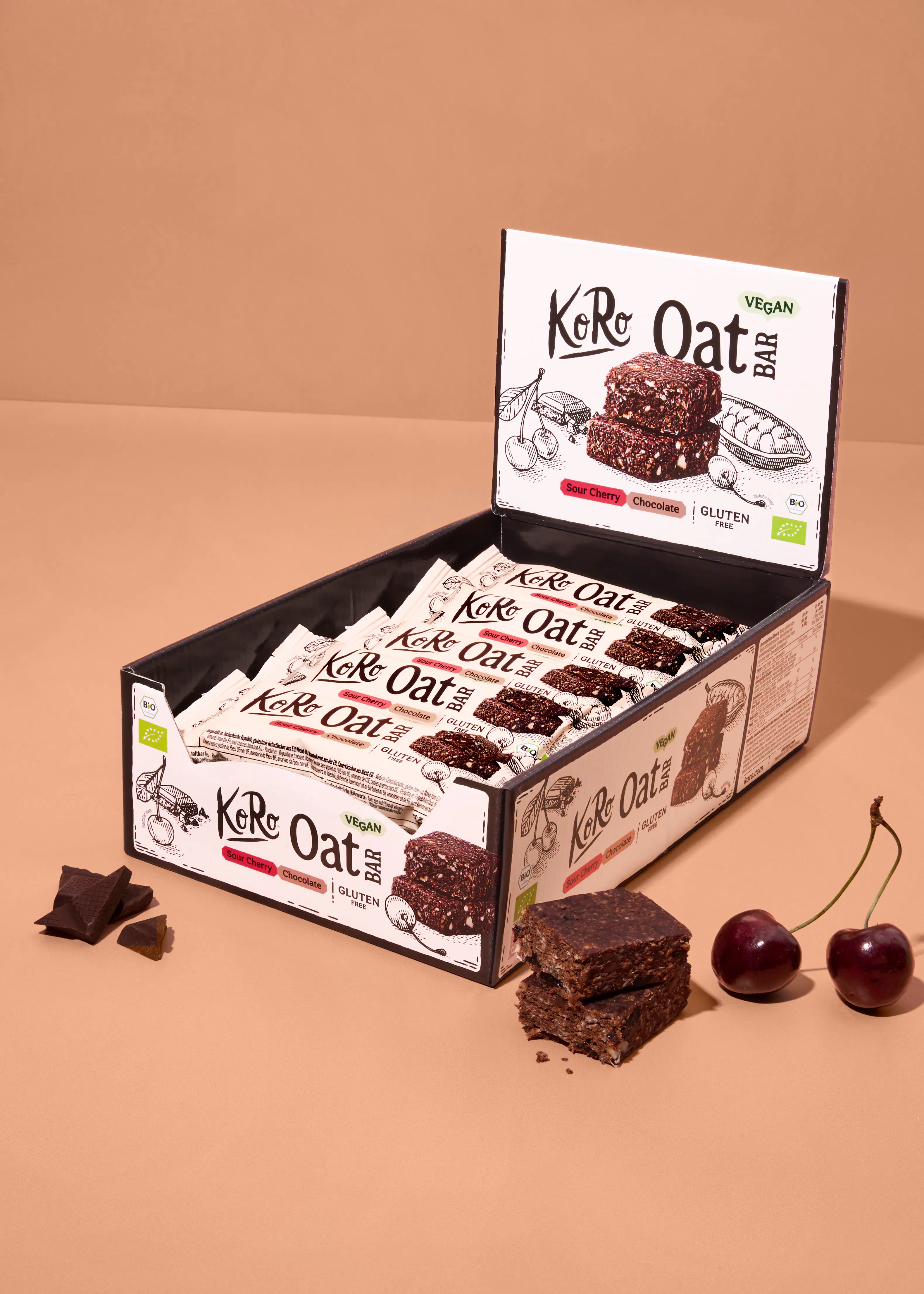 Bio Oat Bar Sour Cherry Chocolate | 15 x 60 g