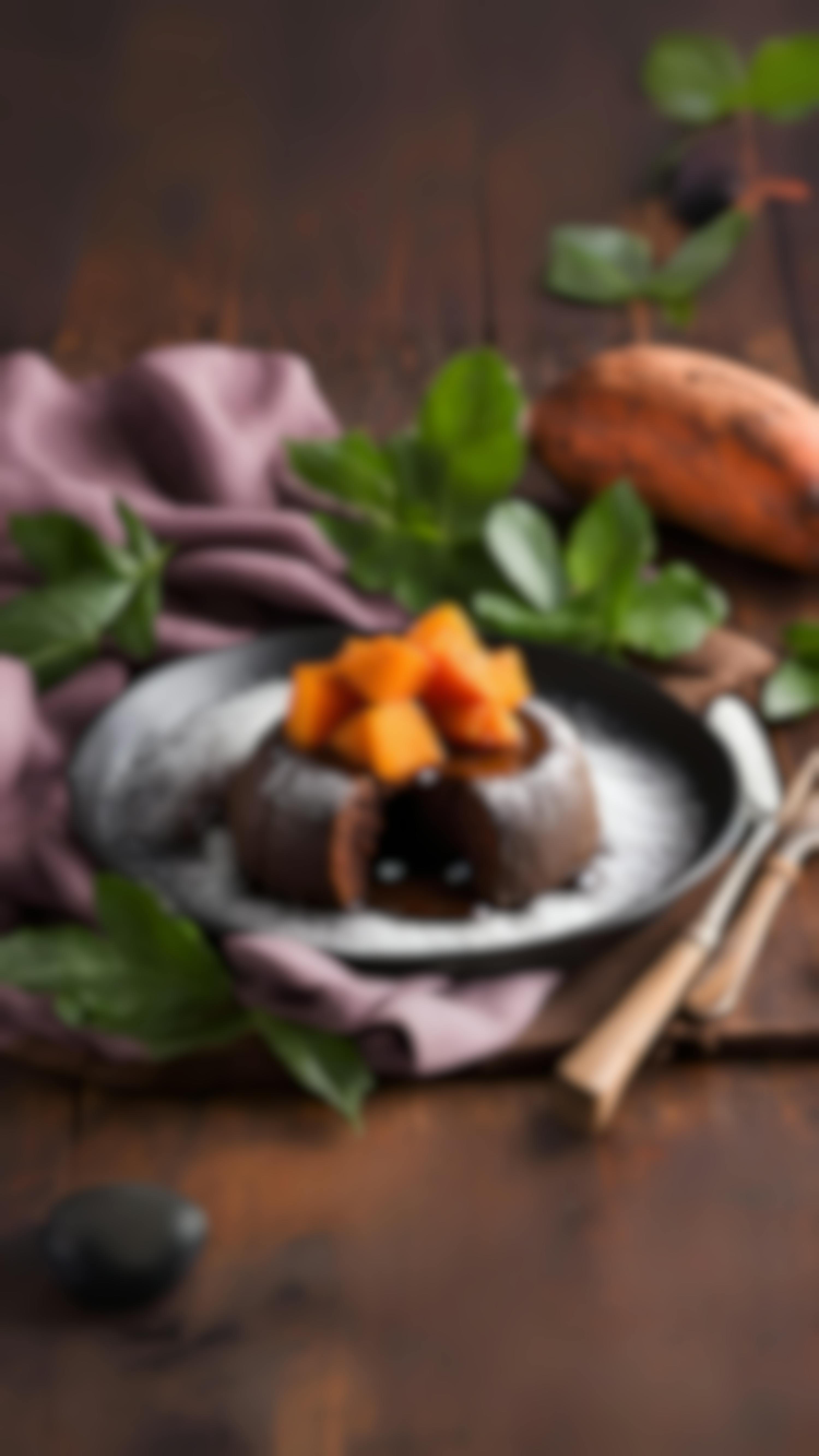 Sweet potato lava cake