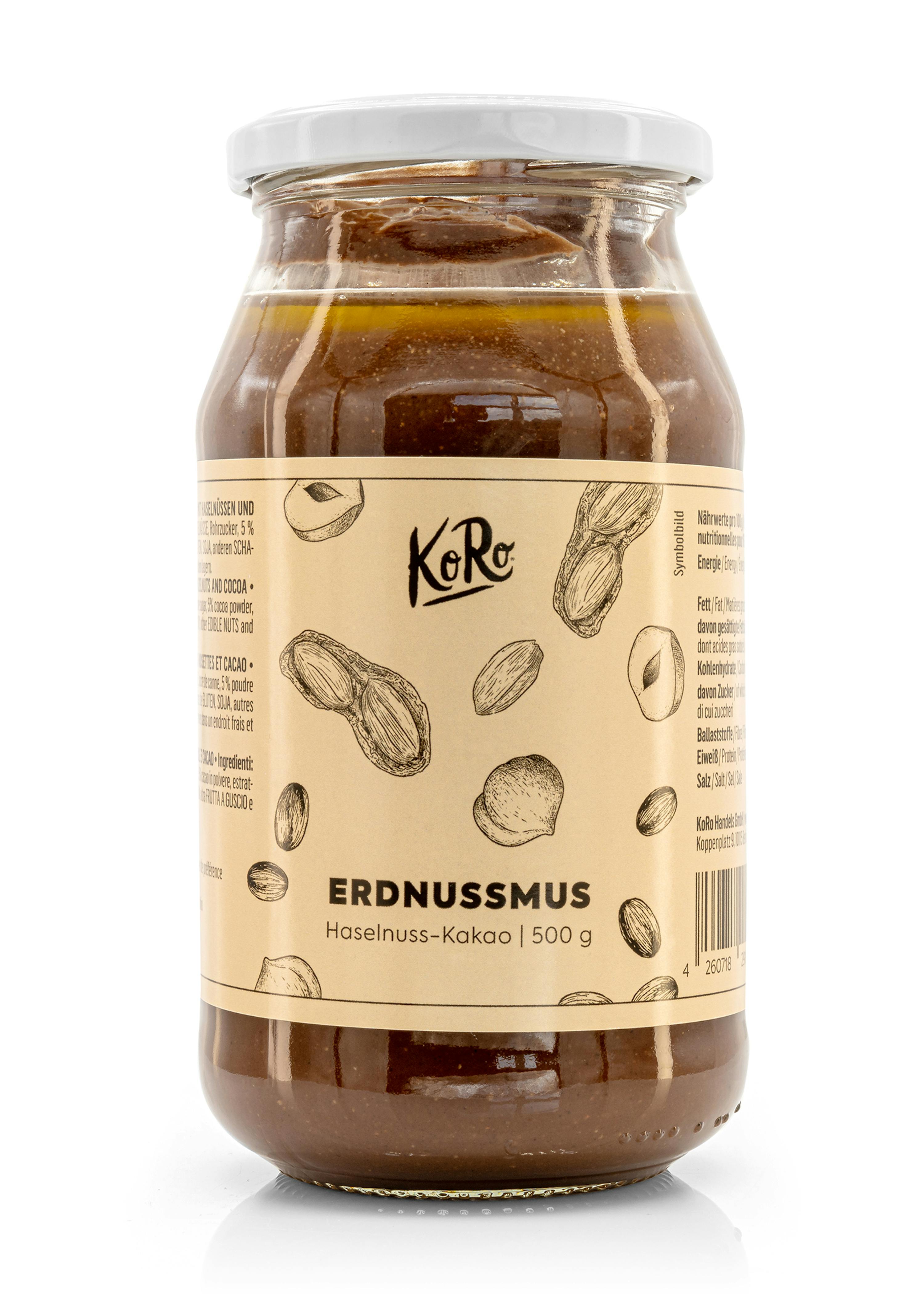 KoRo - Purée de cacahuètes - 1 kg de stock - Consistance crémeuse - Sans  sucre ajouté - Fabriquée à partir de cacahuètes torréfiées 100% sans  graisse. : : Epicerie