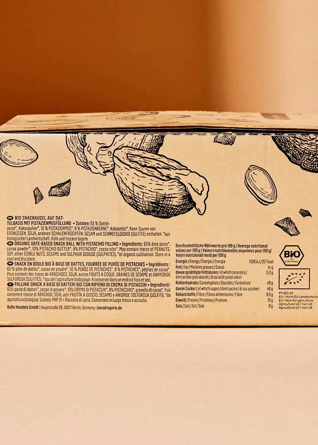 Energy Ball à la pistache bio 14 x 30 g